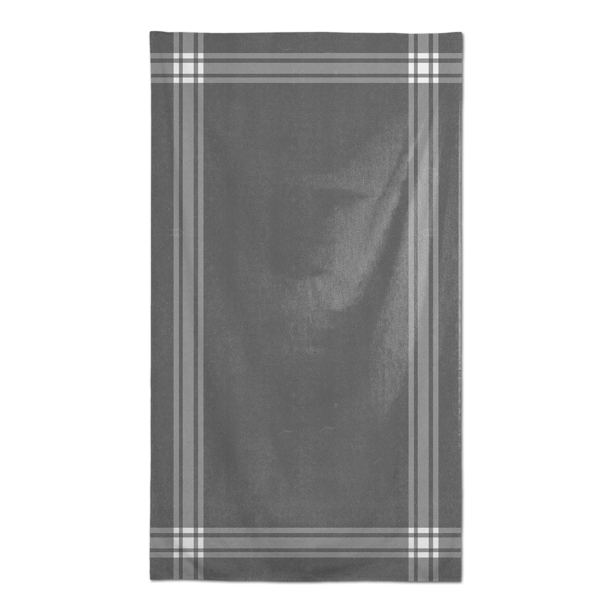 Gray & White Simple Stripes Tablecloth