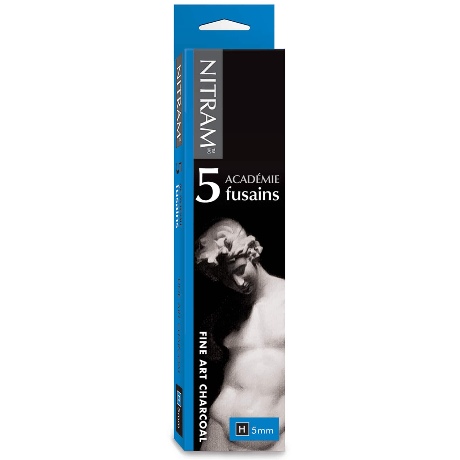 16 Packs: 5 ct. (80 total) Nitram&#x2122; Acad&#xE9;mie Fusains Grade H Charcoal Sticks