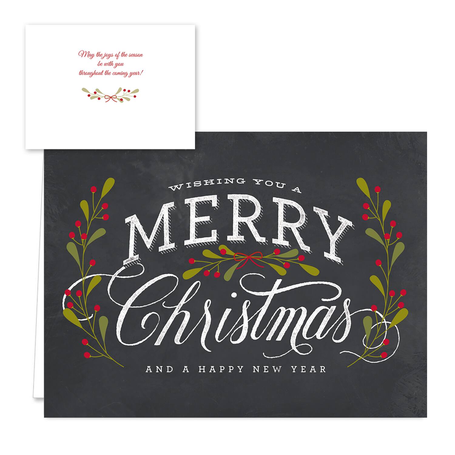 Hortense B. Hewitt Co. Christmas Chalkboard Holiday Cards