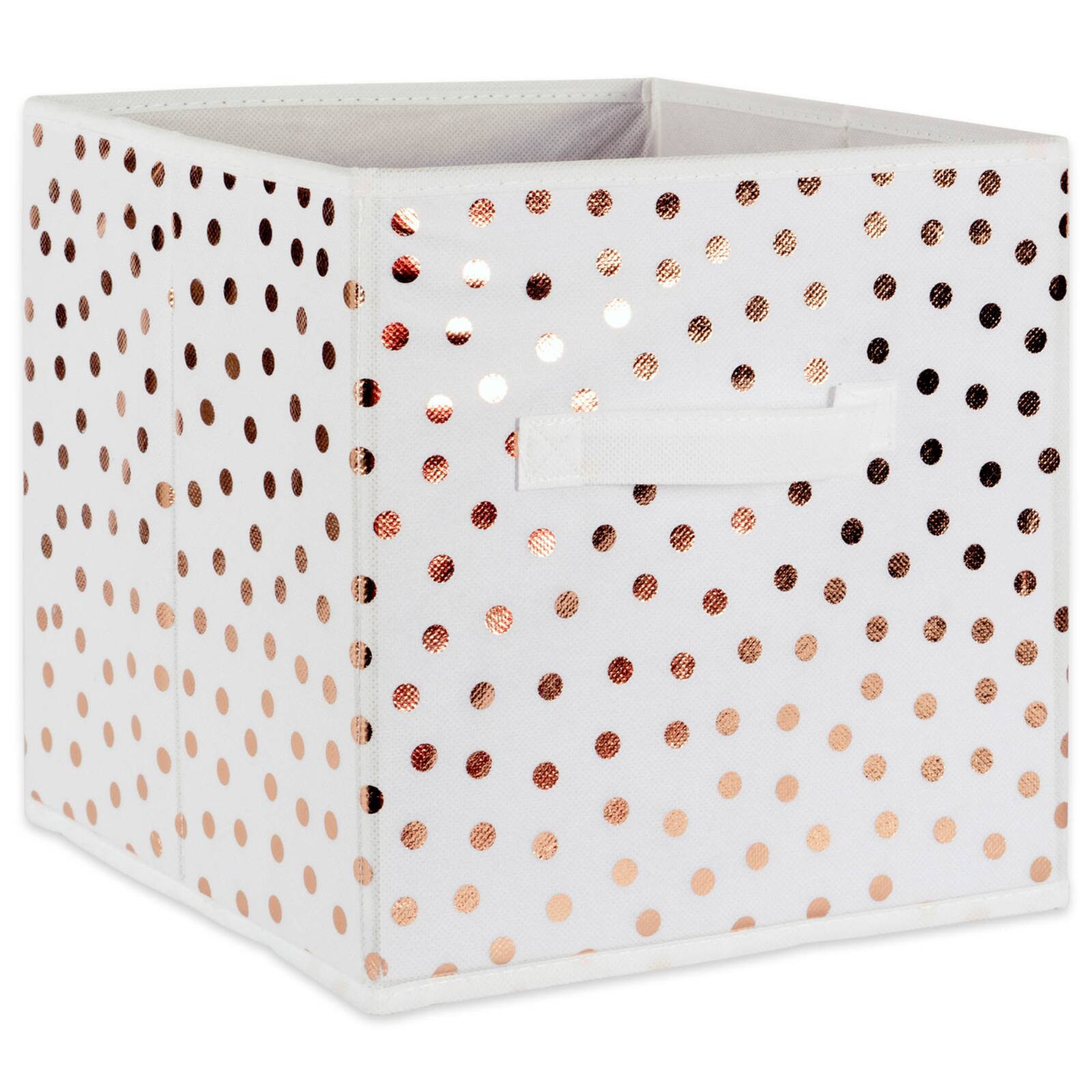 DII&#xAE; 11&#x22; Nonwoven Polyester Small Dots Storage Cubes, 4ct.