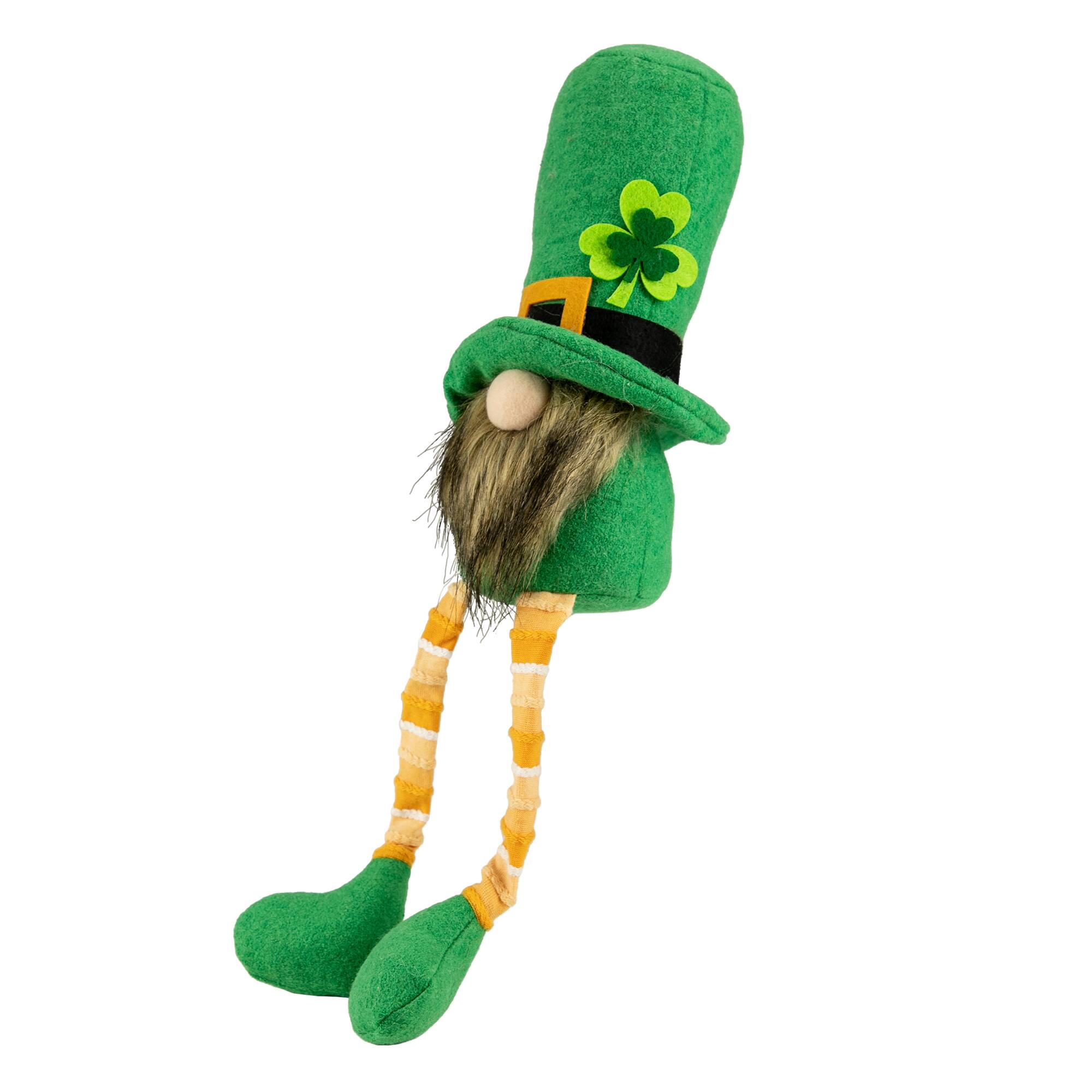 17&#x22; St. Patrick&#x27;s Day Leprechaun Gnome with Dangly Legs