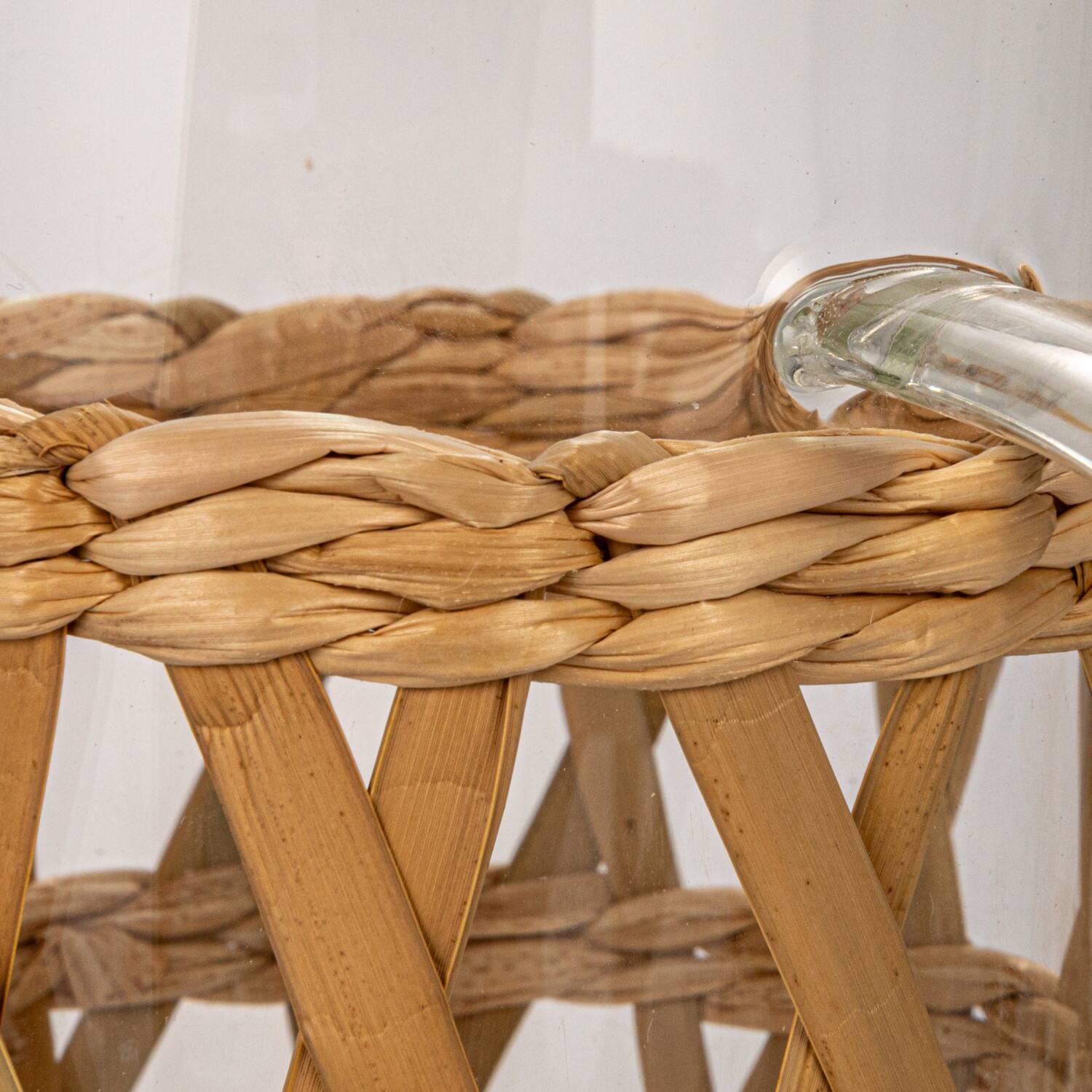 Hello Honey® Glass Pitcher with Natural Woven Sleeve