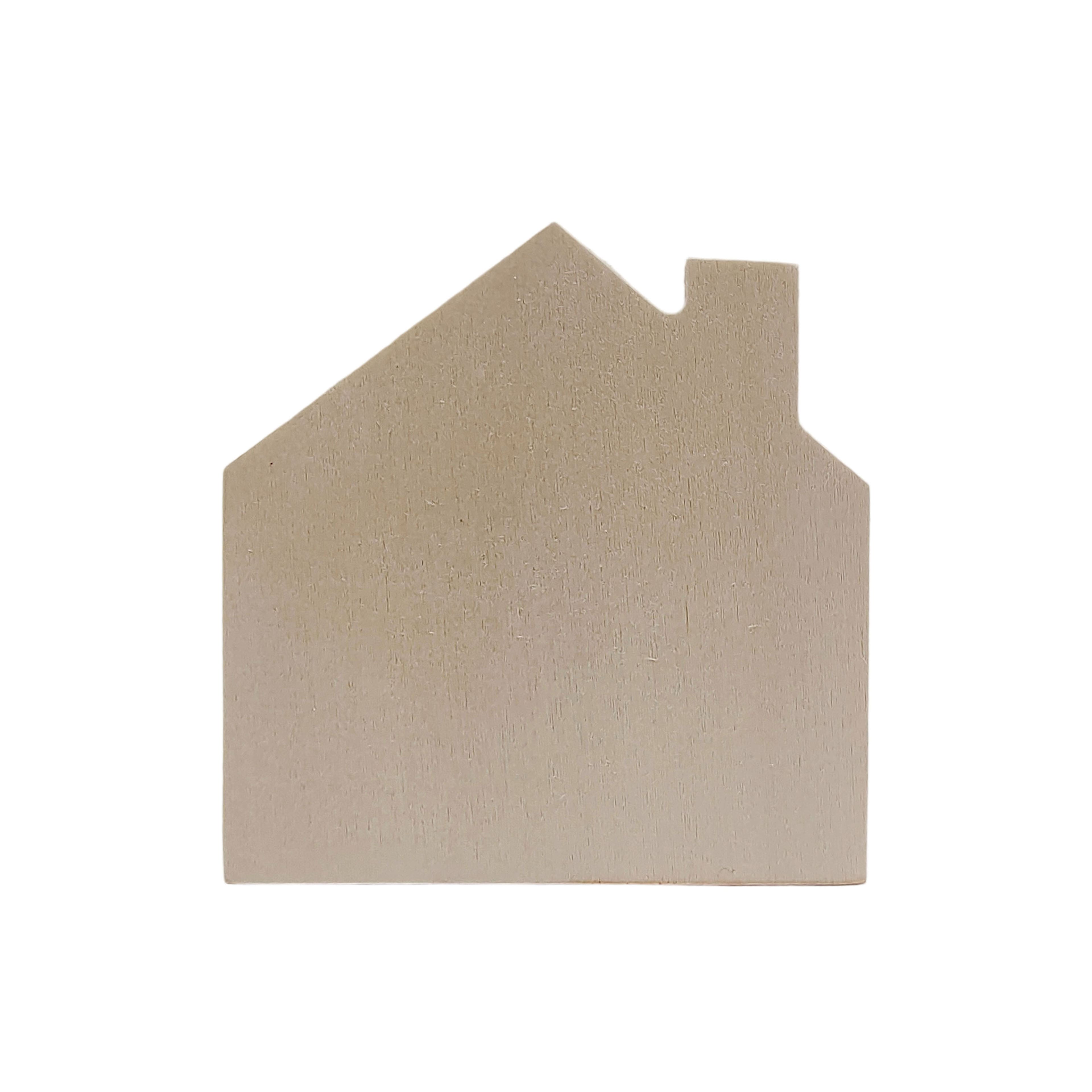 3.5&#x22; Chunky House Plywood Shape by Make Market&#xAE;