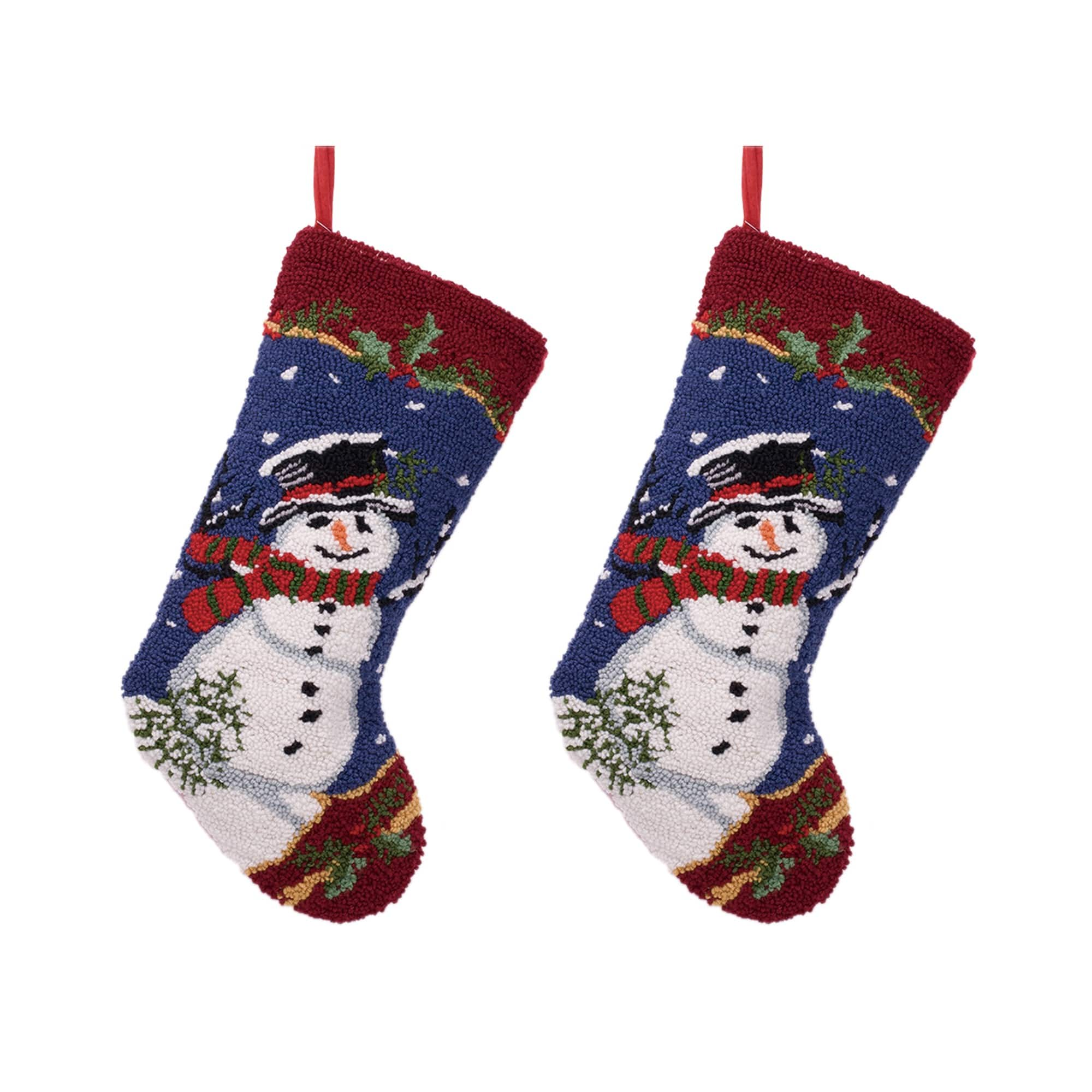 Glitzhome&#xAE; 19&#x22; Snowman Christmas Stockings, 2ct.