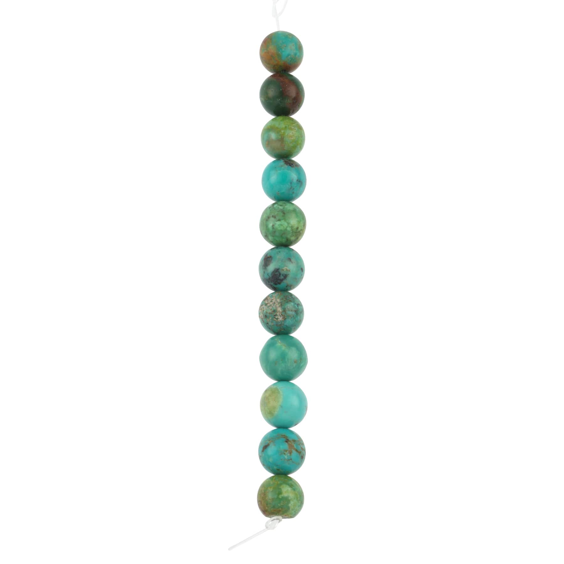 12 Packs: 11 ct. (132 total) Turquoise Round Beads, 7.5mm by Bead Landing™