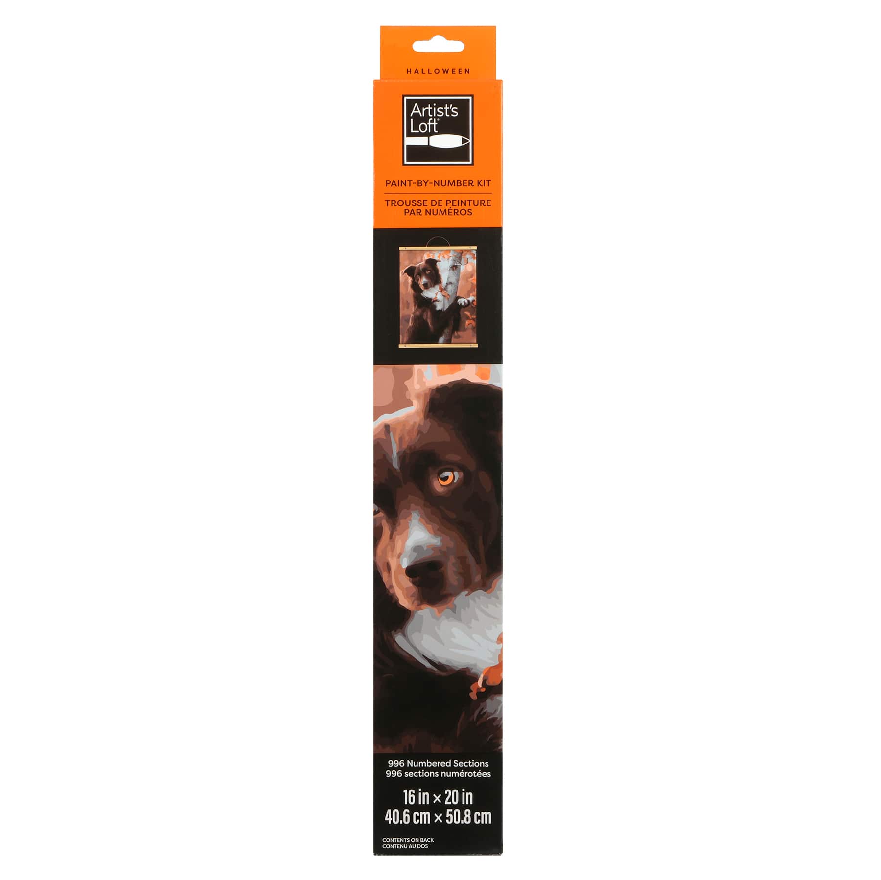 16&#x22; x 20&#x22; Dog in Tree Paint-by-Number Kit with Wood Display Hanger by Artist&#x27;s Loft&#xAE;