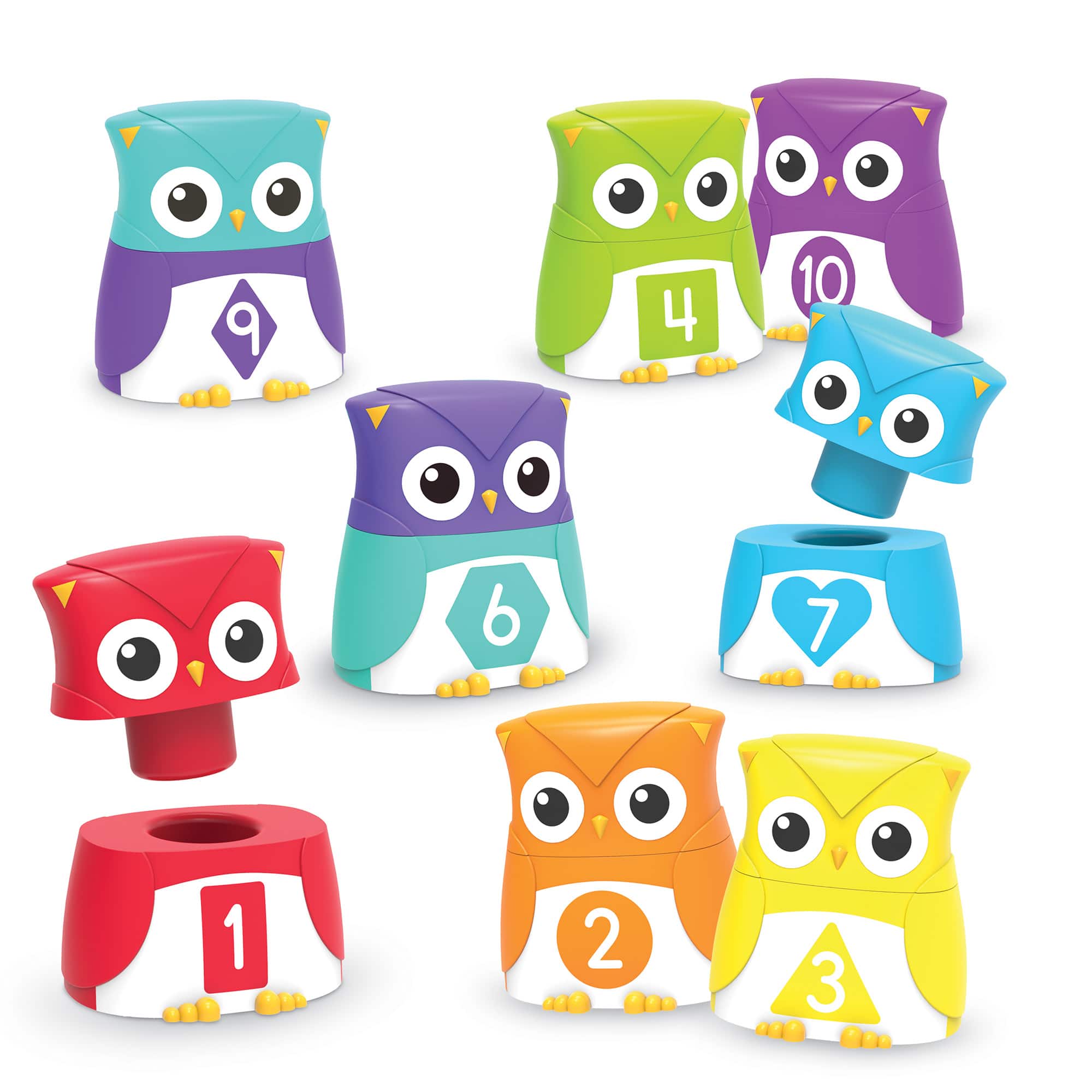 Learning Resources Snap-n-Learn Rainbow Owls