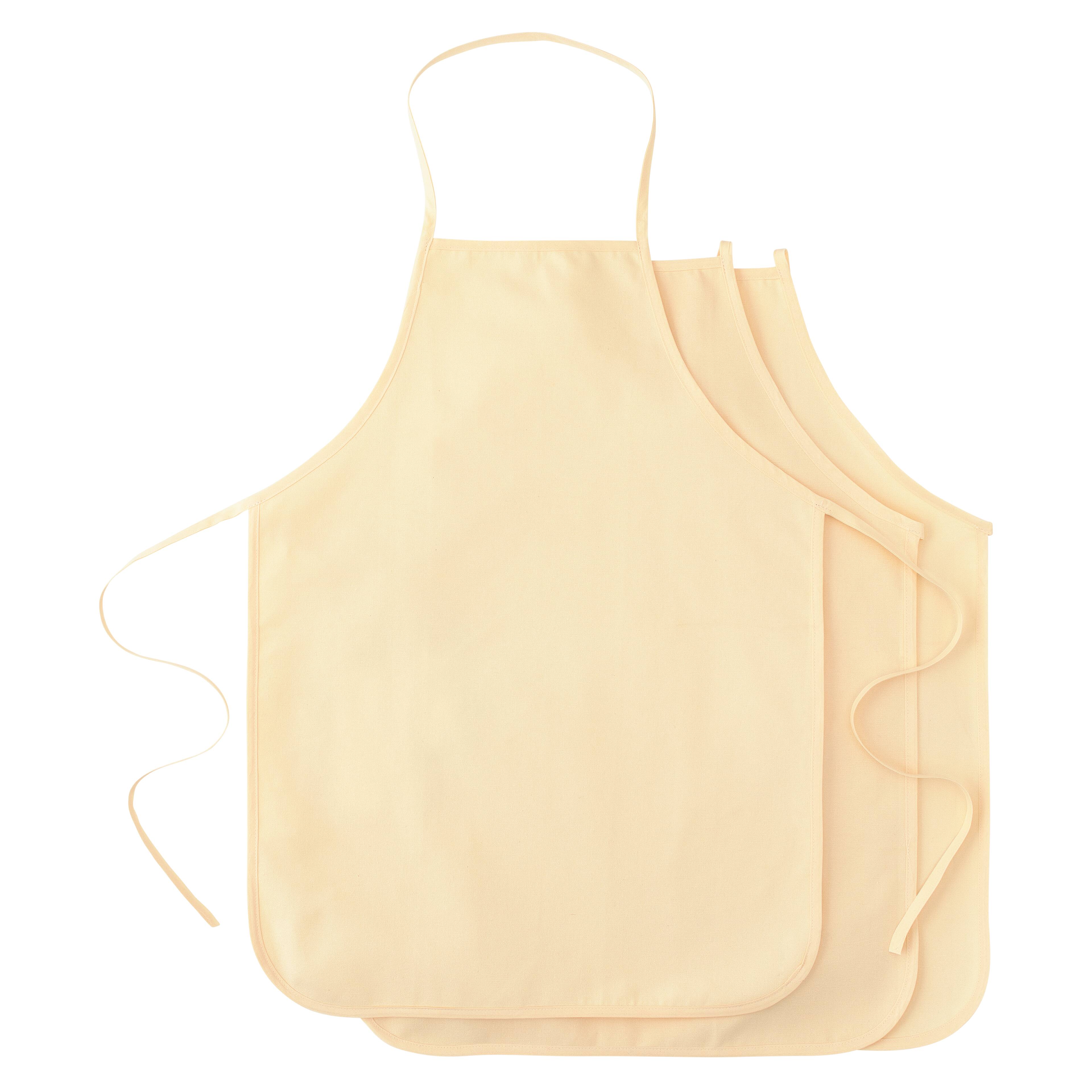 Extra Large Adult Natural Canvas Artist Apron - MICA Store
