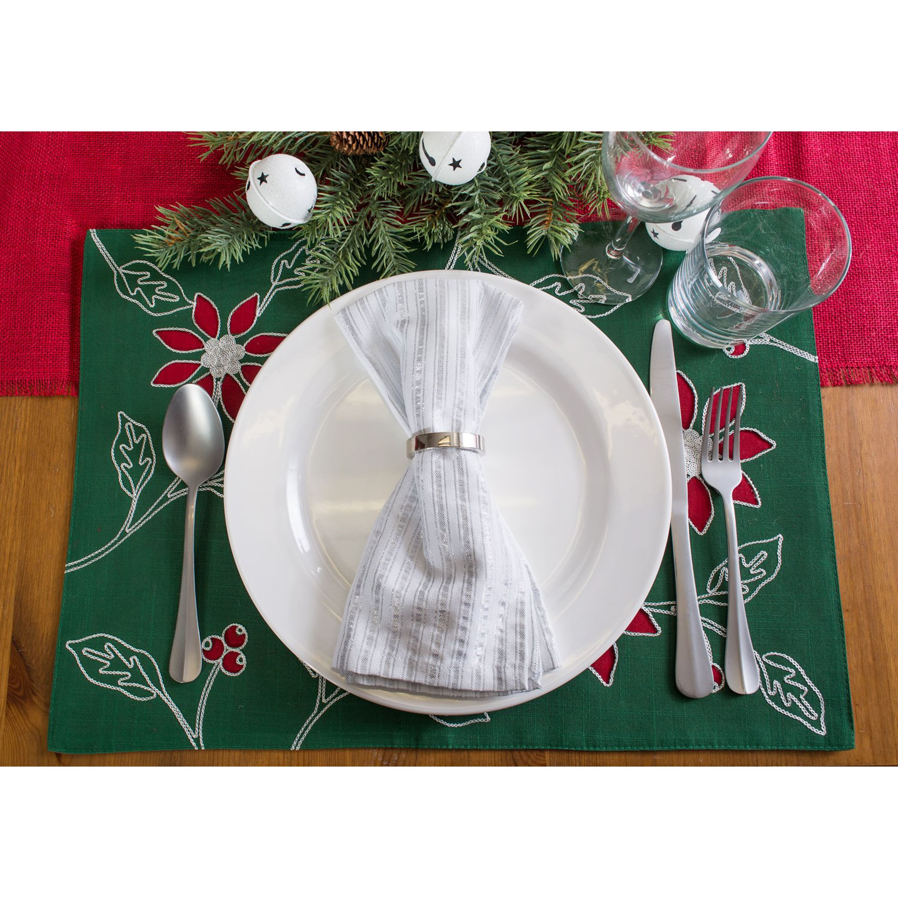 DII® Silver Stripe Napkins, 6ct.