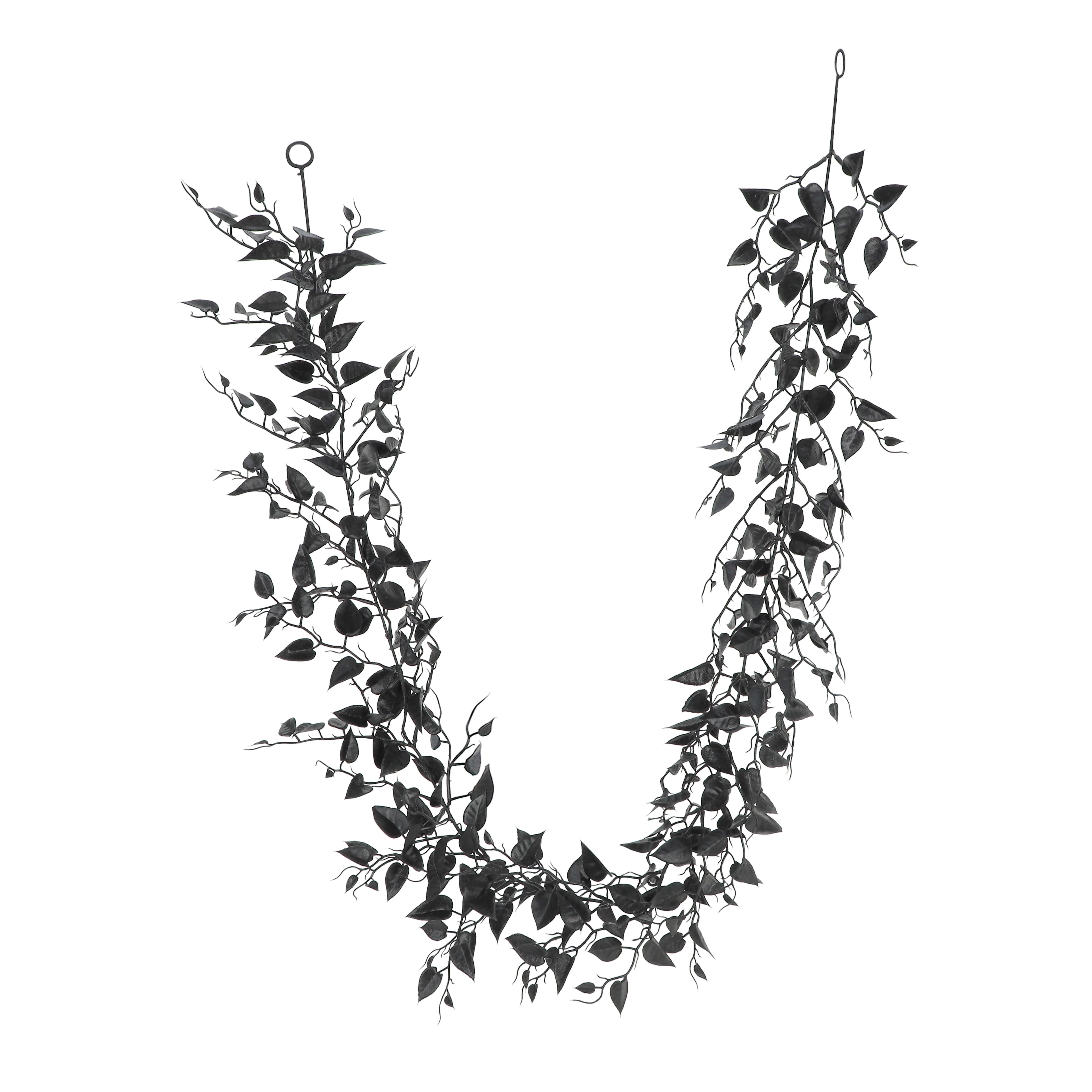 6ft. Black Leaves Garland by Ashland&#xAE;