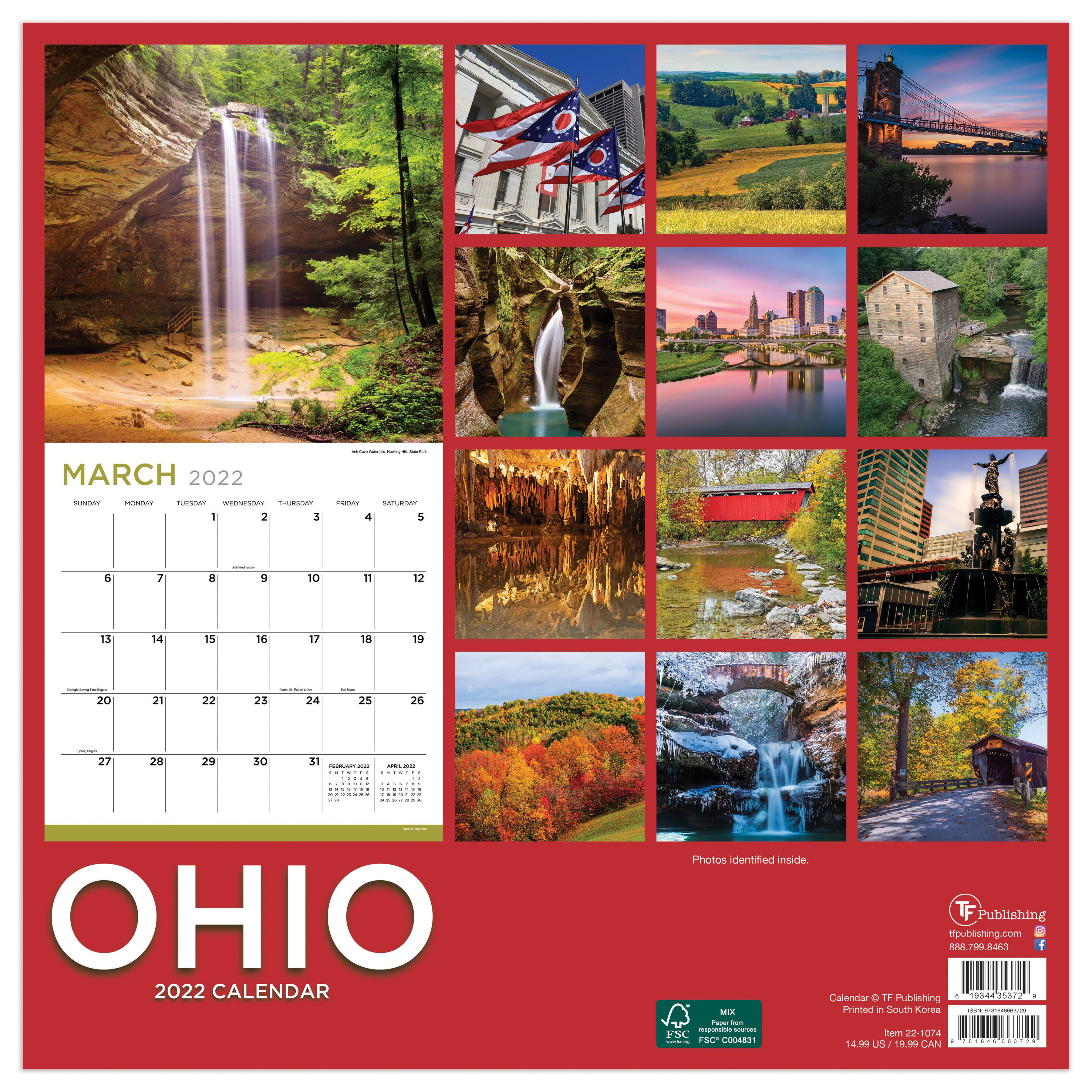 2022 Ohio Wall Calendar | Michaels