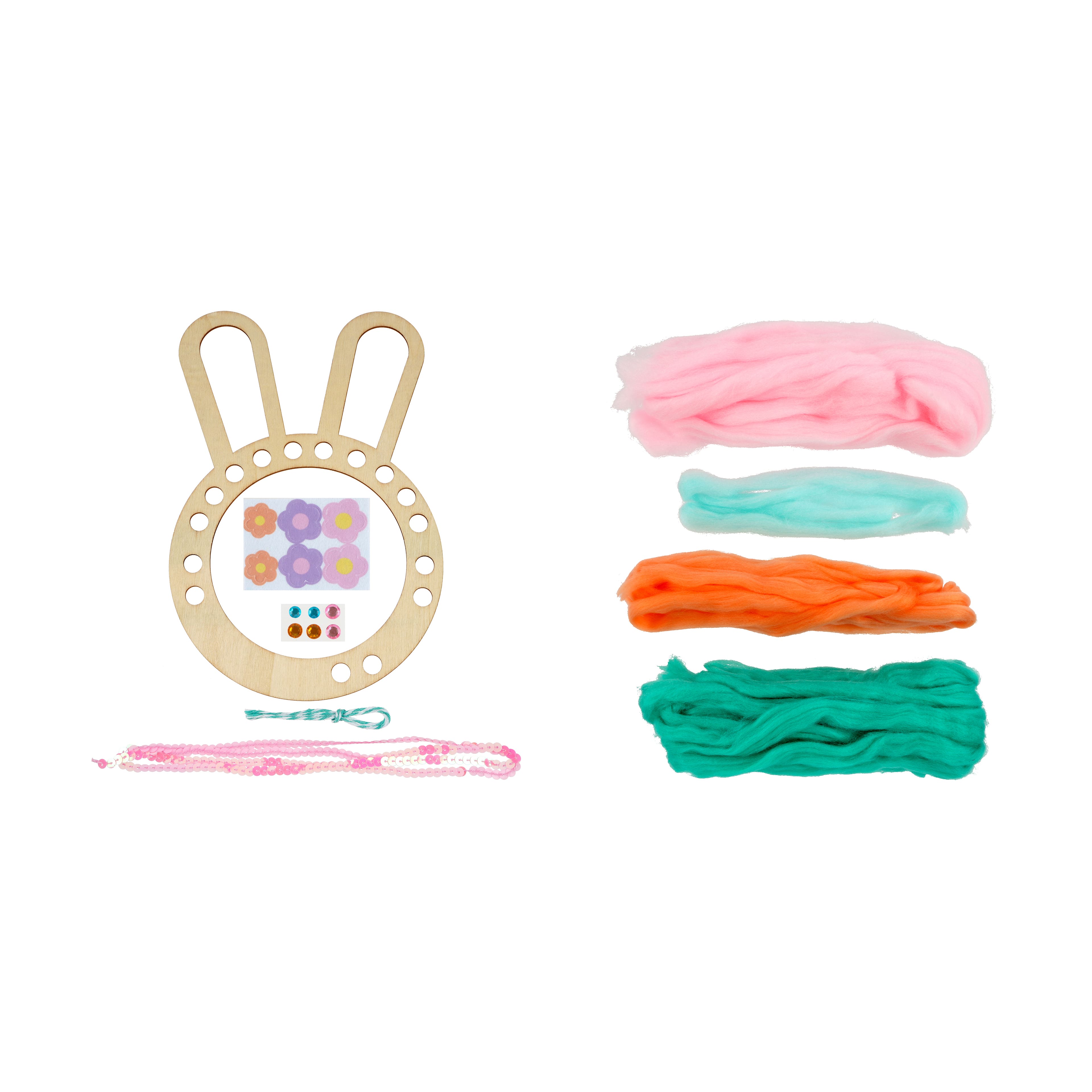 Bunny Weaving Wreath Craft Kit by Creatology&#x2122;