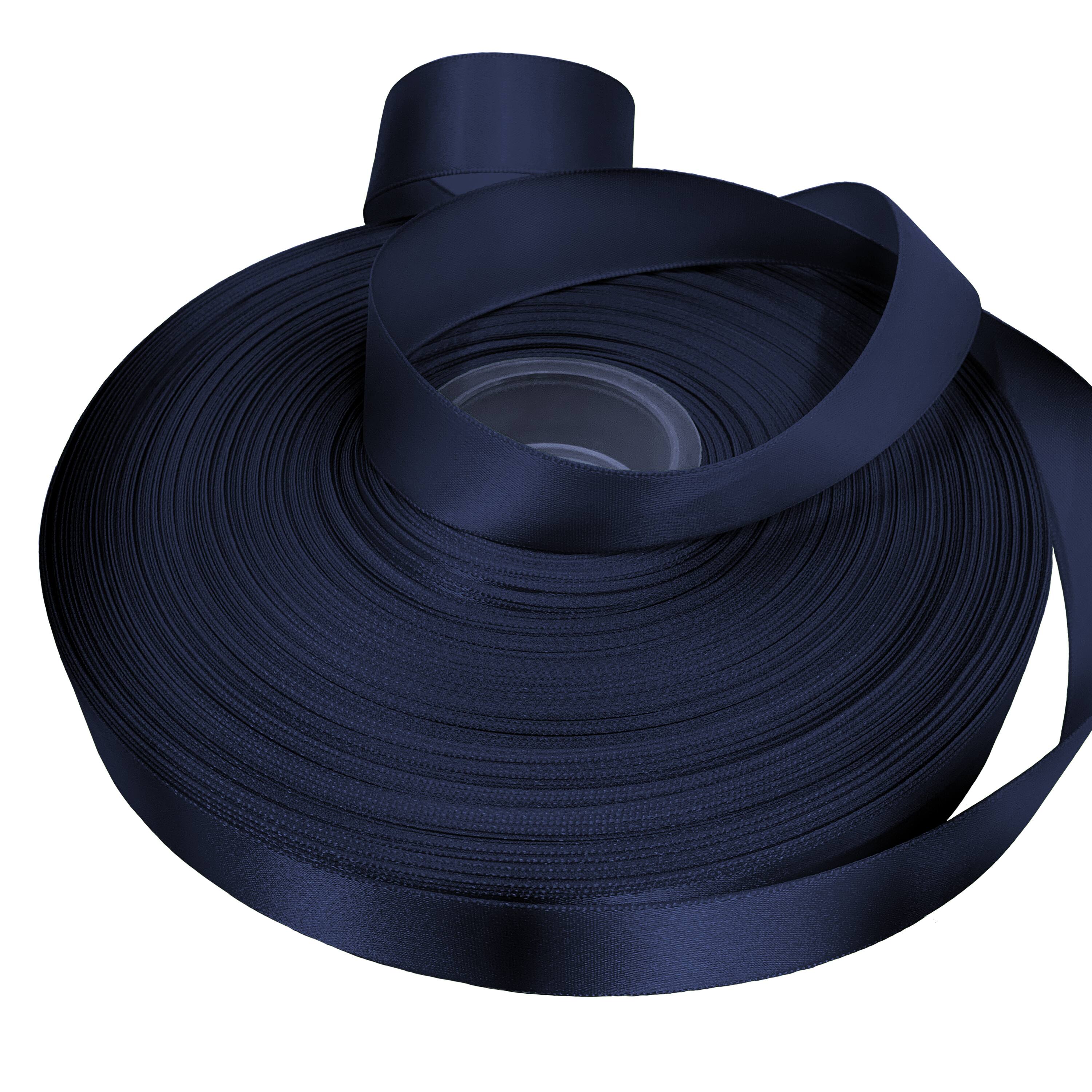 Gwen Studios Double Faced Satin Ribbon in Navy Blue | 5/8 x 100yd | Michaels