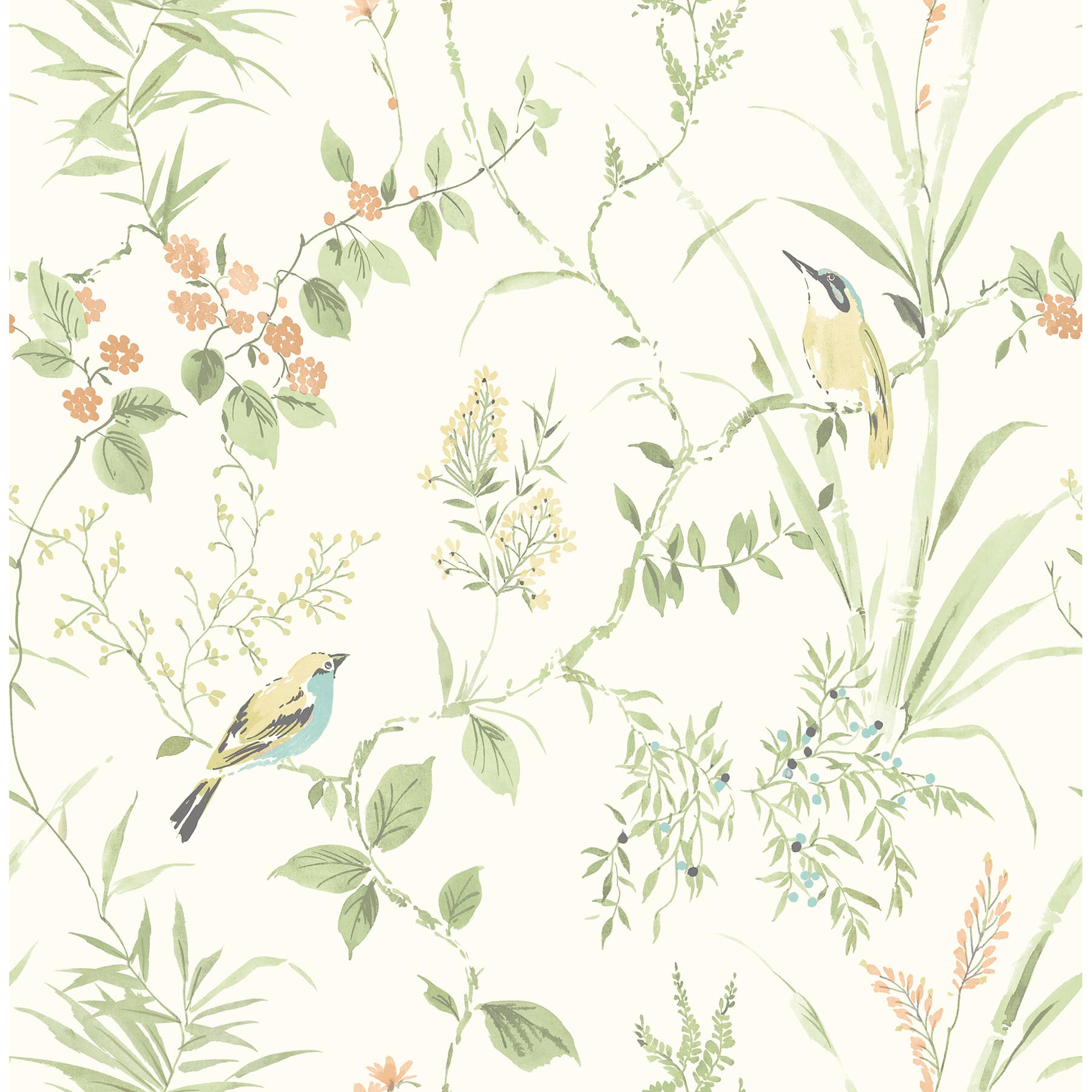 NuWallpaper Sage Songbird Peel & Stick Wallpaper