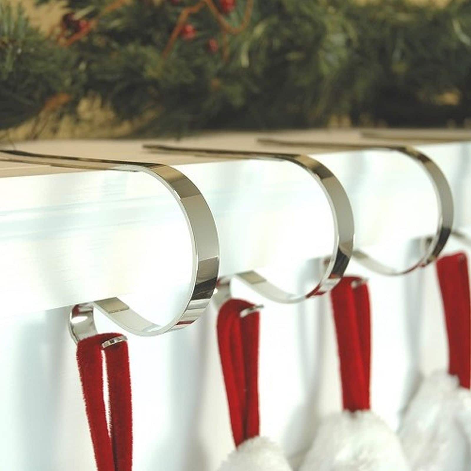 Original MantleClip® Silver Stocking Holders, 4ct.