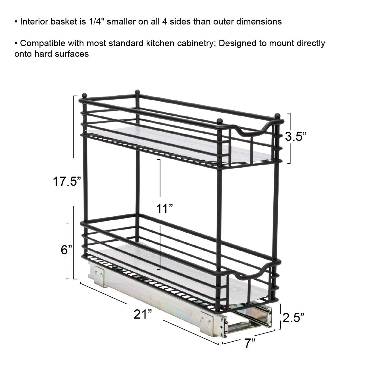 Household Essentials Glidez Narrow Cabinet Organizer