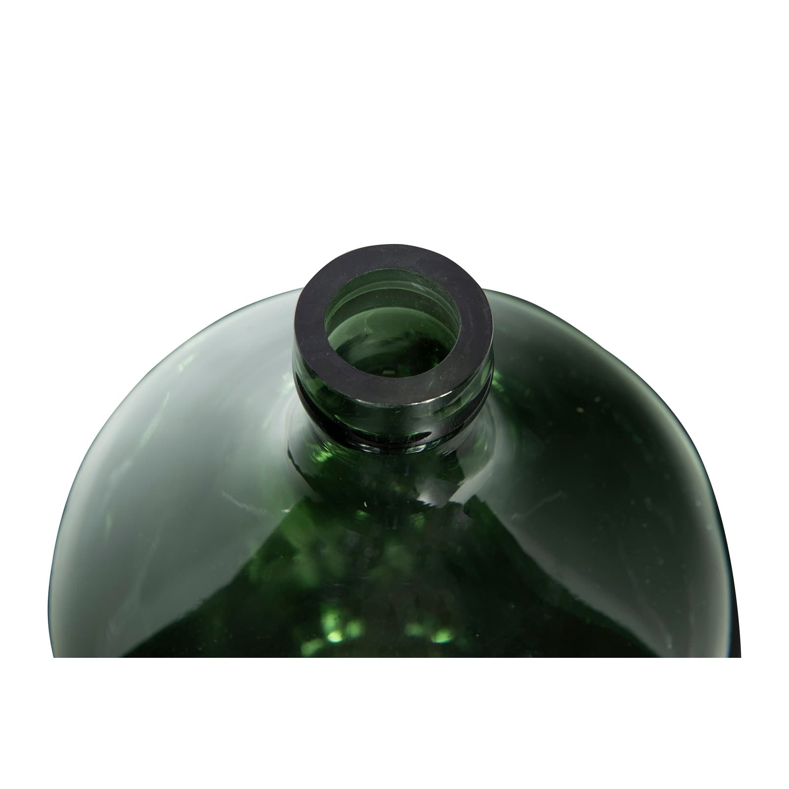 Hello Honey® 13" Transparent Green Vintage Glass Bottle