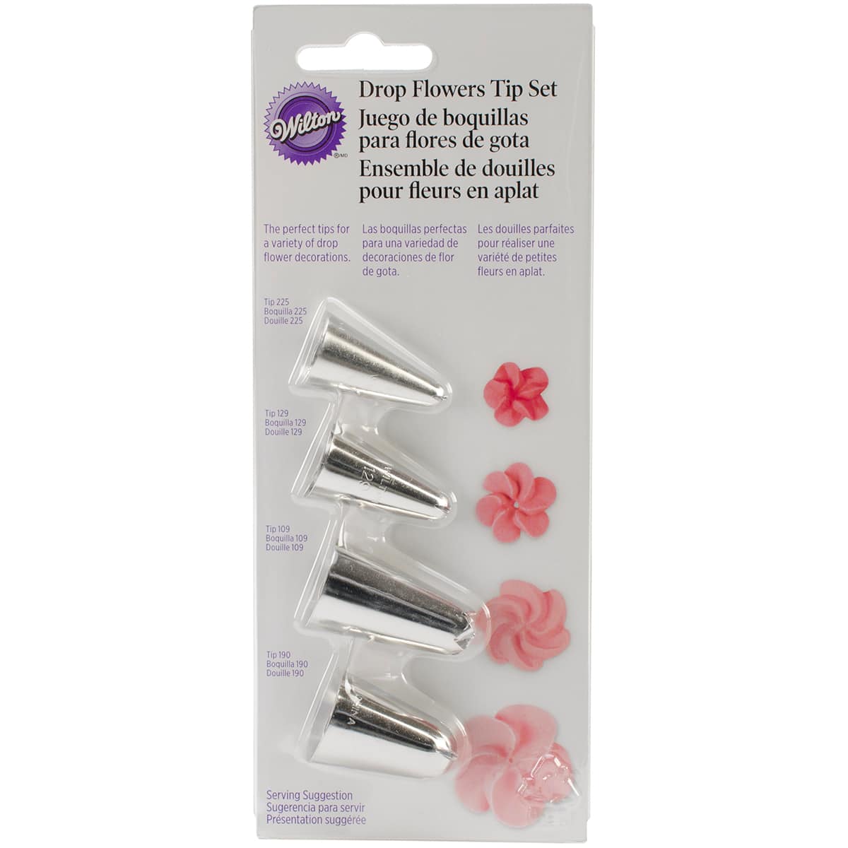 Wilton® Drop Flowers Icing Decorating Tip Set