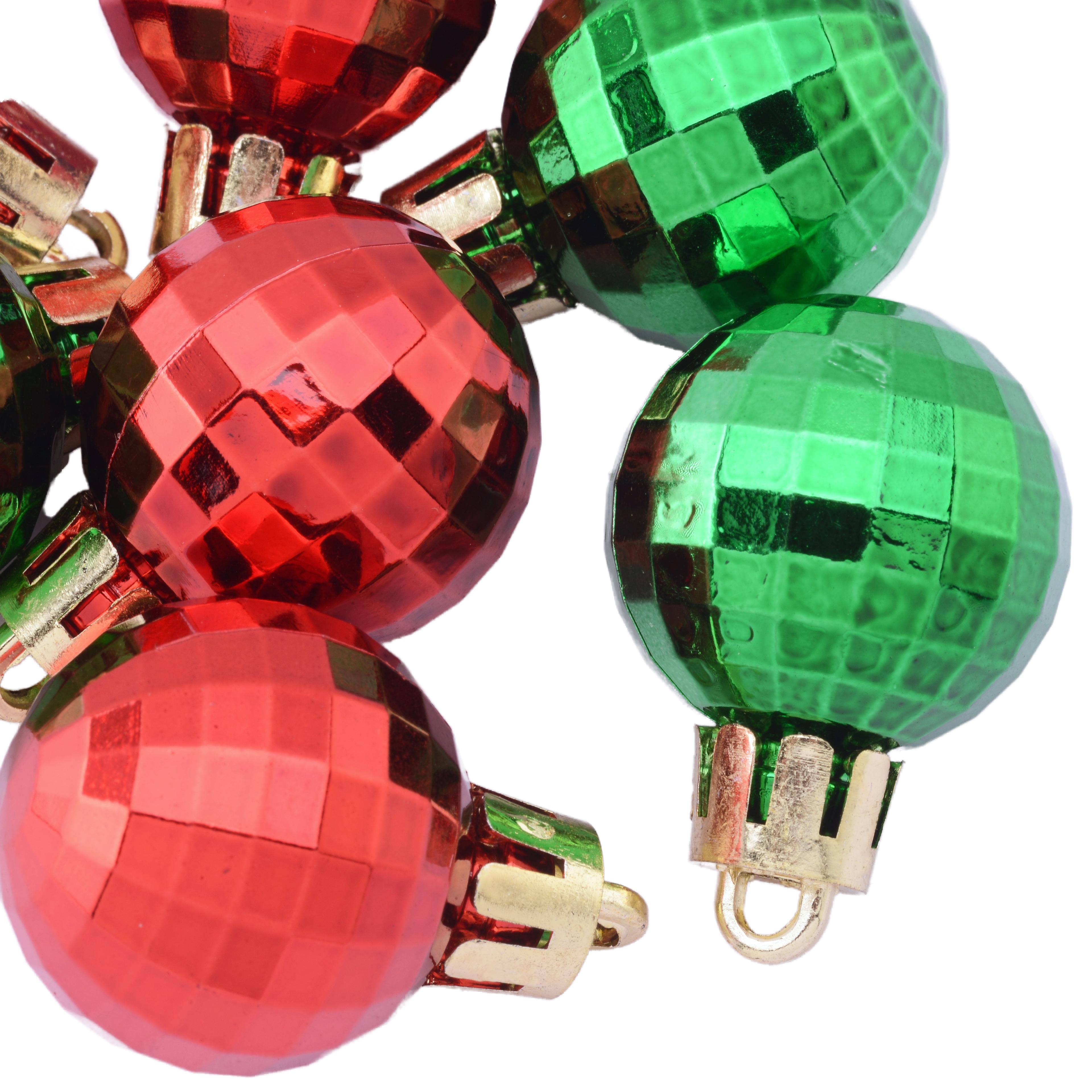 Red &#x26; Green Disco Balls Decorative Filler, 16ct. by Ashland&#xAE;