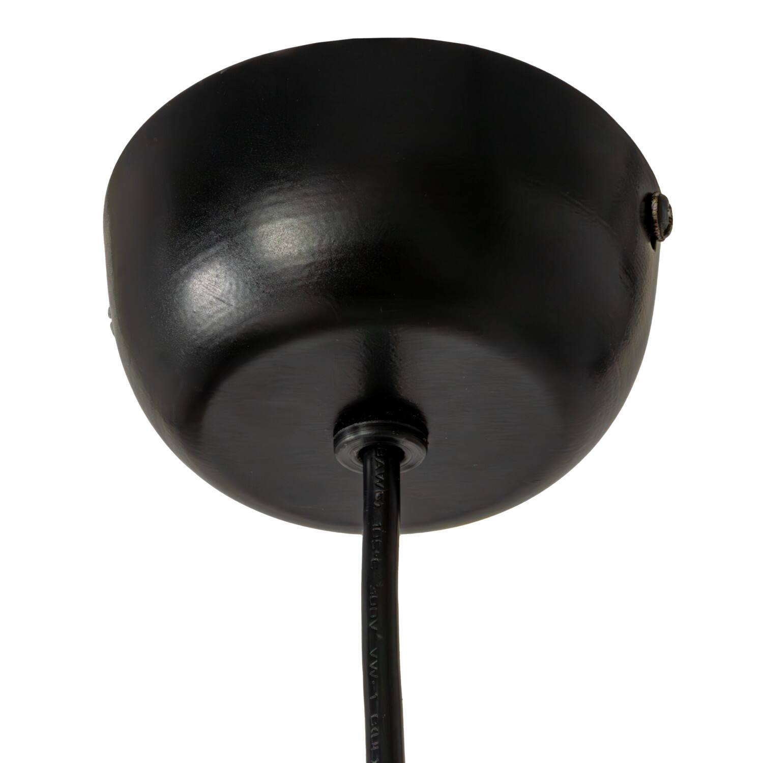 Hello Honey® 16" Cream & White Round Cotton Slub Pleated Pendant Lamp