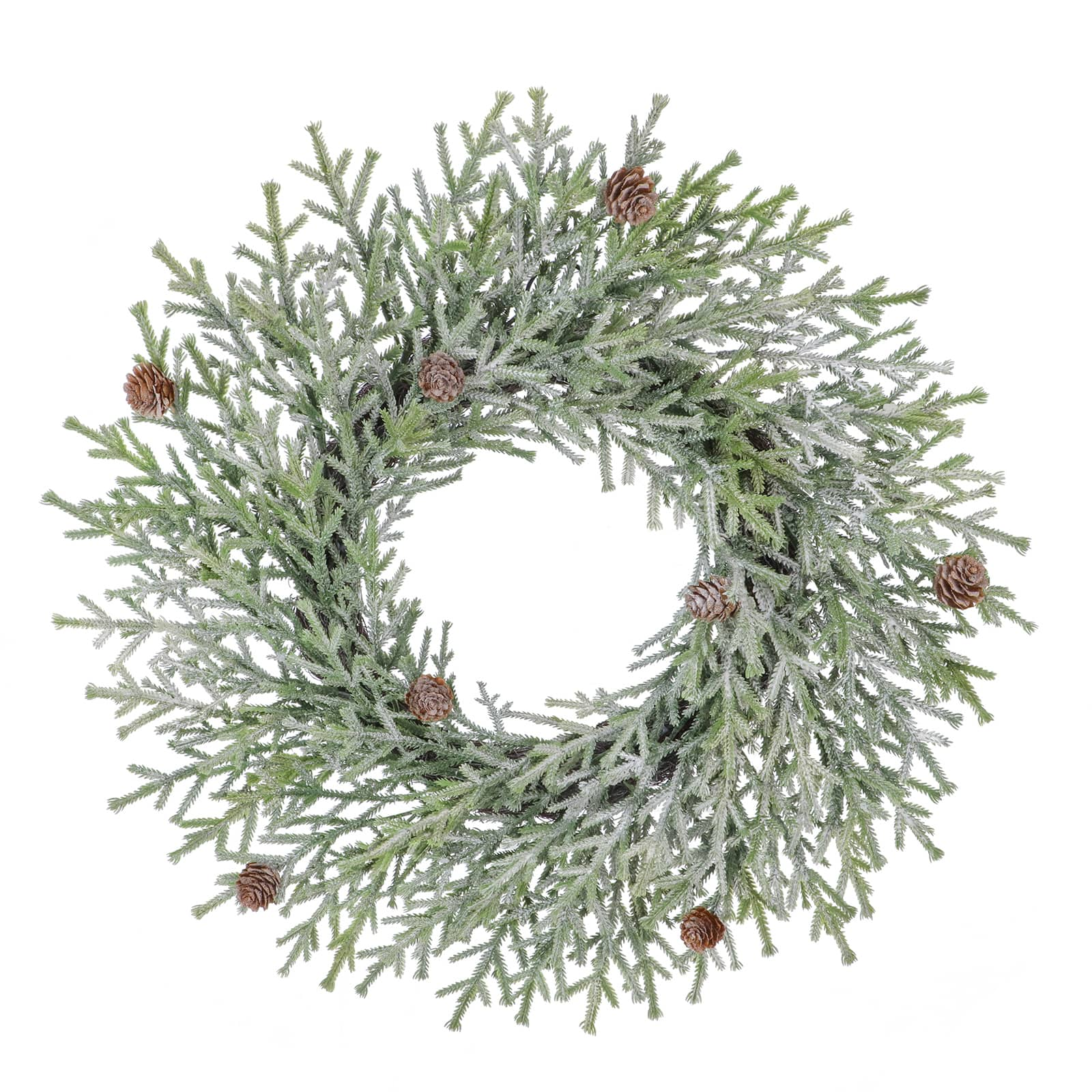 20&#x22; Snowy Pine &#x26; Mini Pinecone Wreath by Ashland&#xAE;