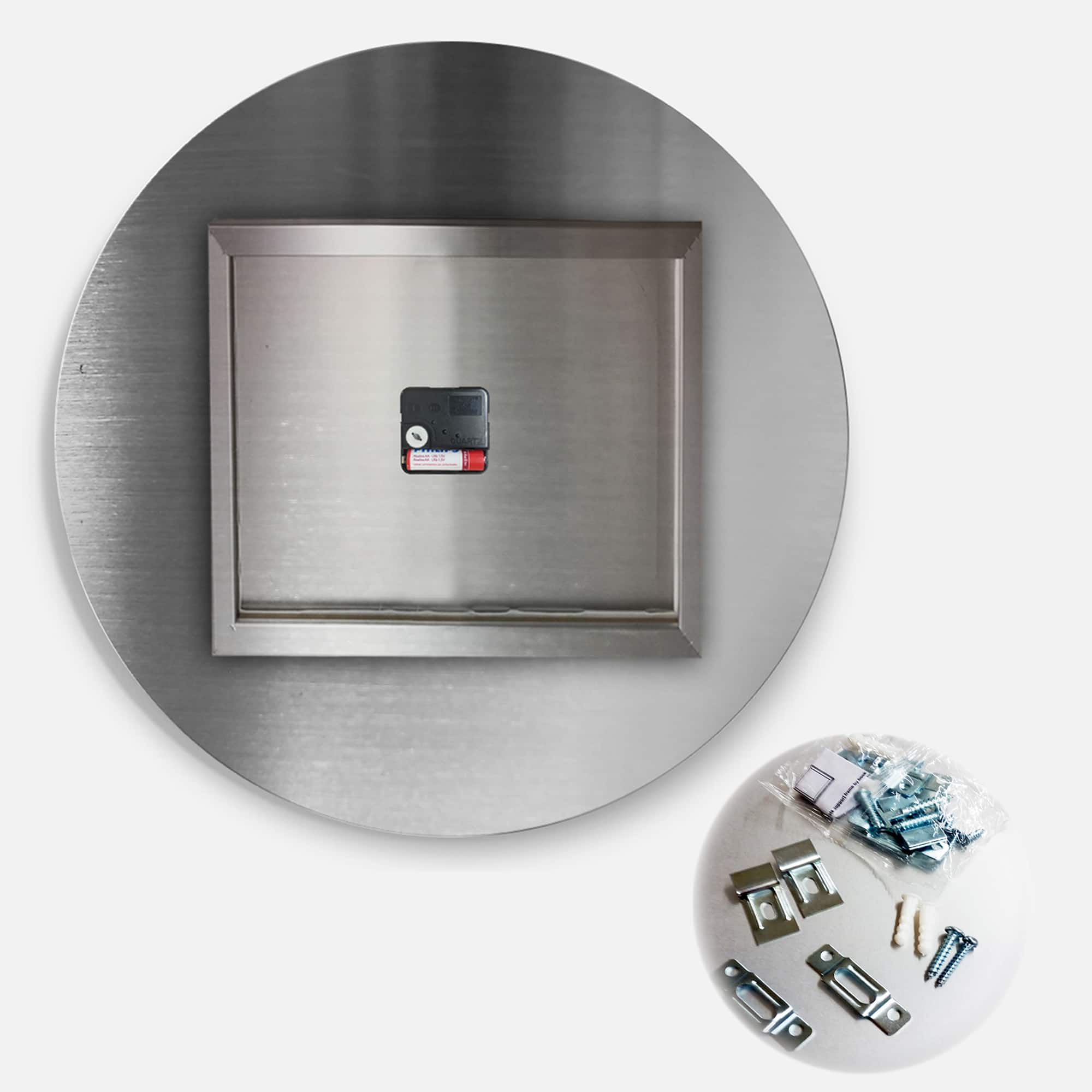 Designart Multicolored Creative Flower Farmhouse Wall Clock