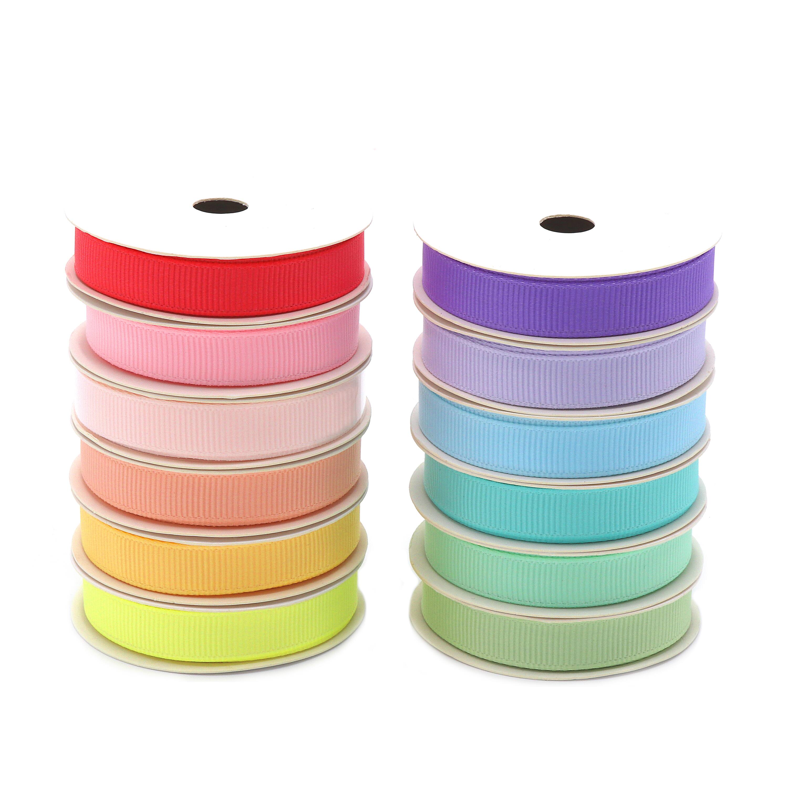 Gwen Studios 3/8" x 3yd. Pastels Grosgrain Ribbon Pack, 12ct.