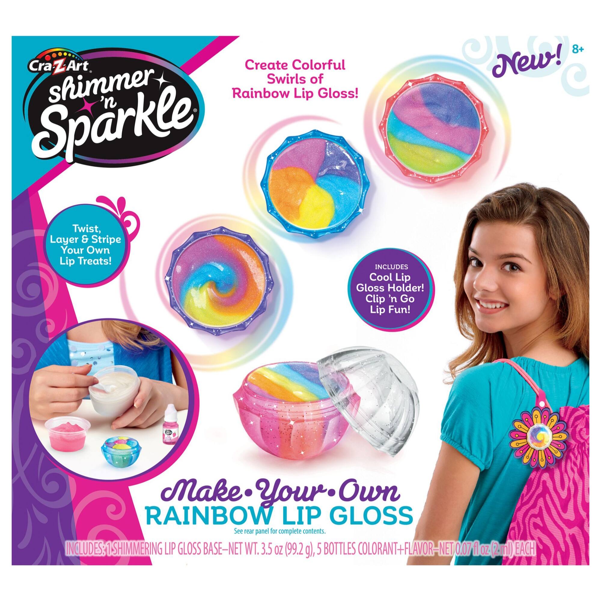 Cra-Z-Art Shimmer &#x26; Sparkle Rainbow Lip Gloss