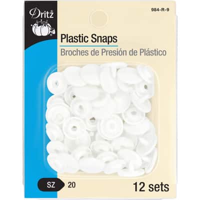 Dritz Black Sew On Snaps Size 3 - 12ct - Sew On Snaps - Snaps & Fasteners -  Buttons