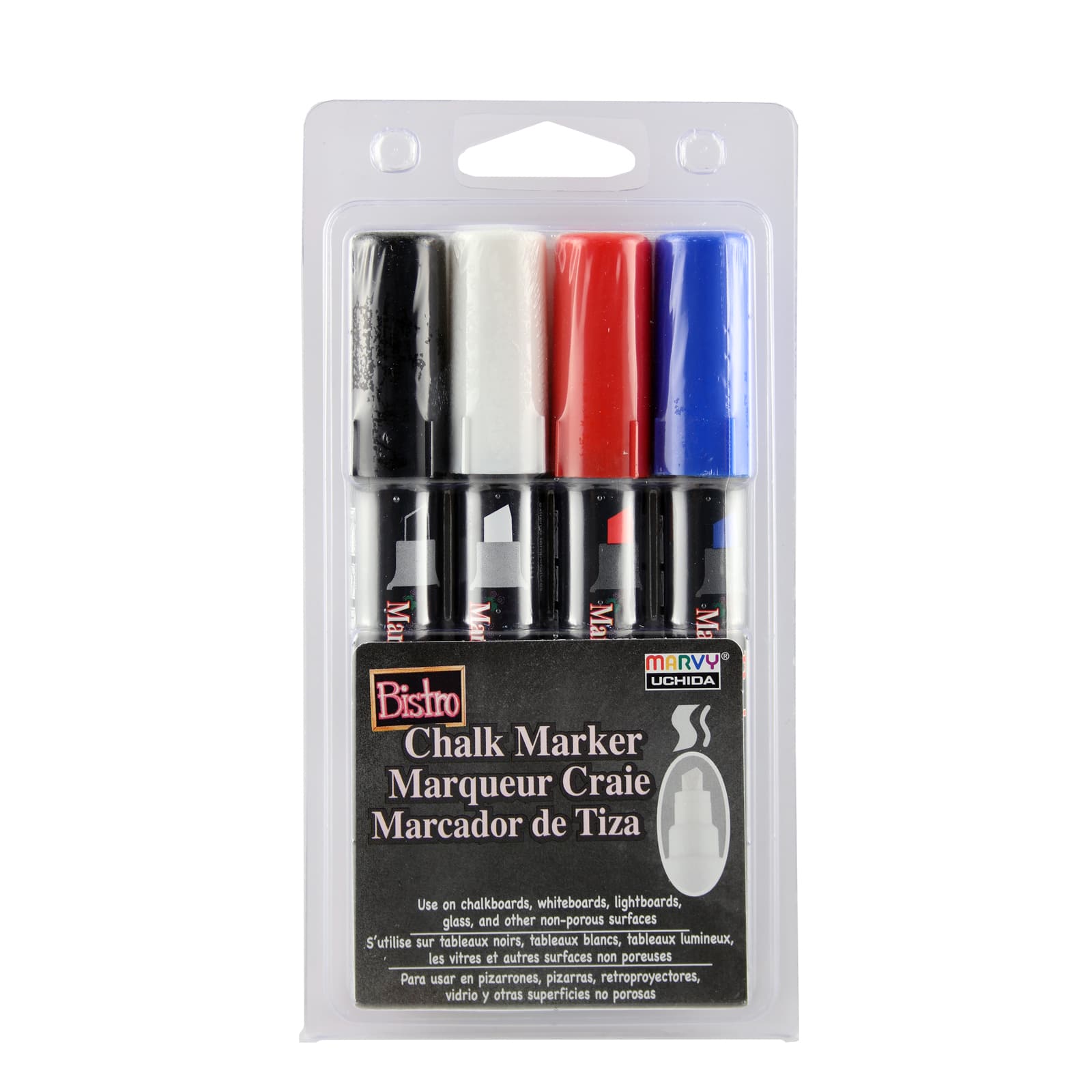 6 Packs: 4 ct. (24 total) Marvy&#xAE; Uchida Bistro Chisel Tip Chalk Marker Set