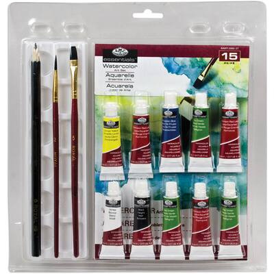 Royal & Langnickel® Essentials™ 15 Piece Watercolor Art Set | Michaels