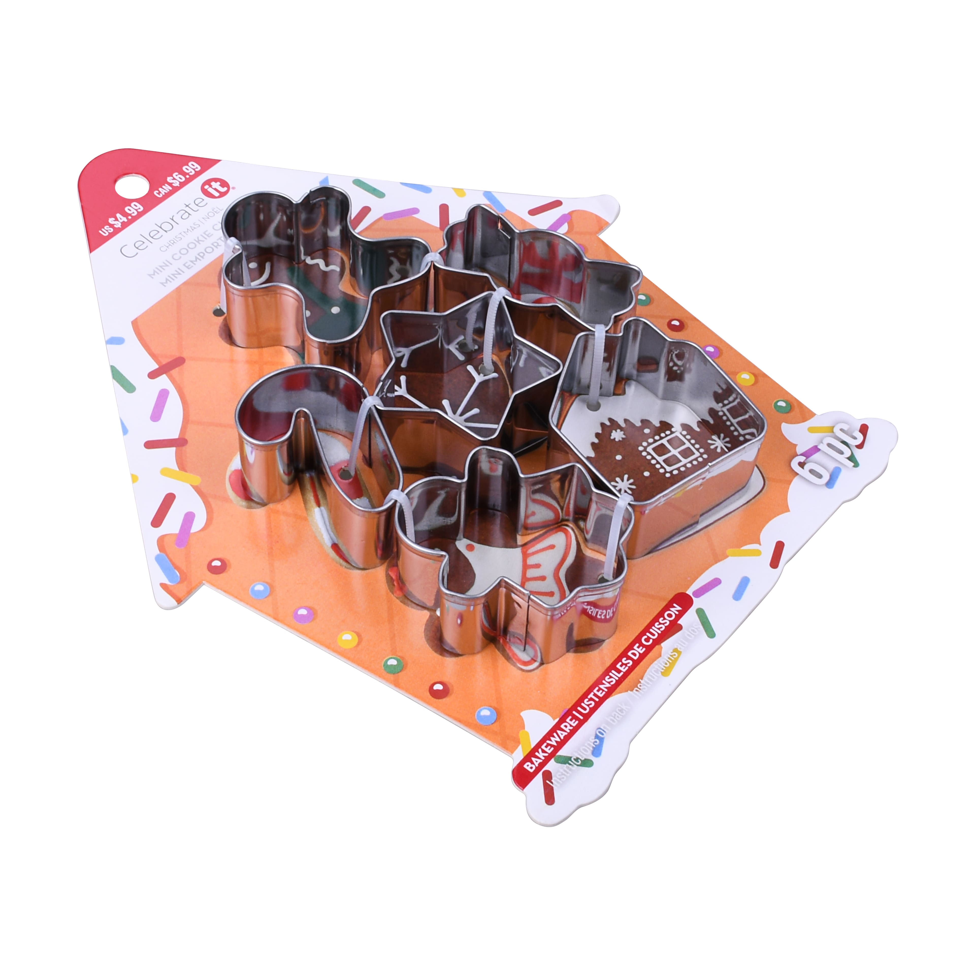 Gingerbread Christmas Icon Mini Cookie Cutter Set by Celebrate It&#xAE;