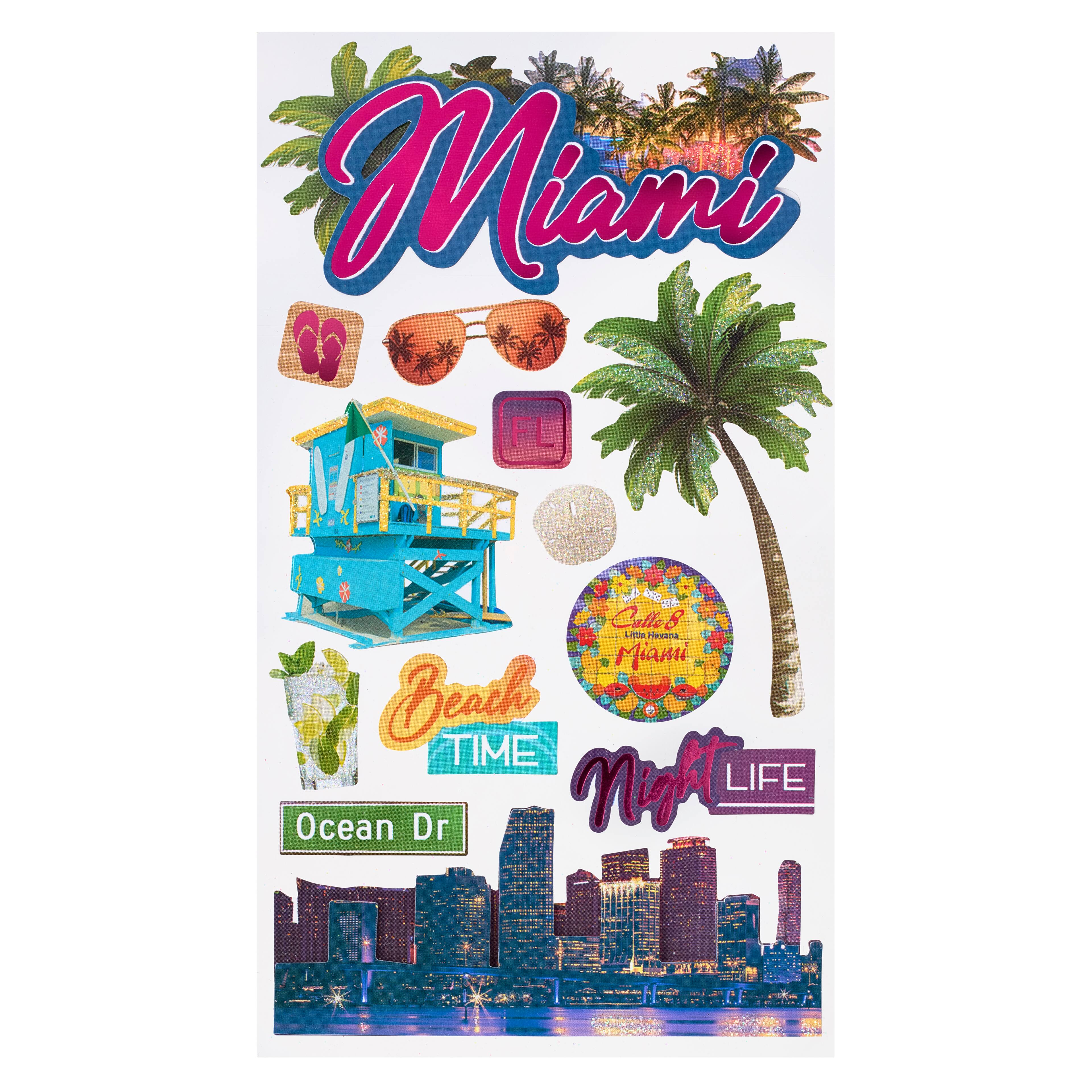 Miami Dimensional Stickers by Recollections™