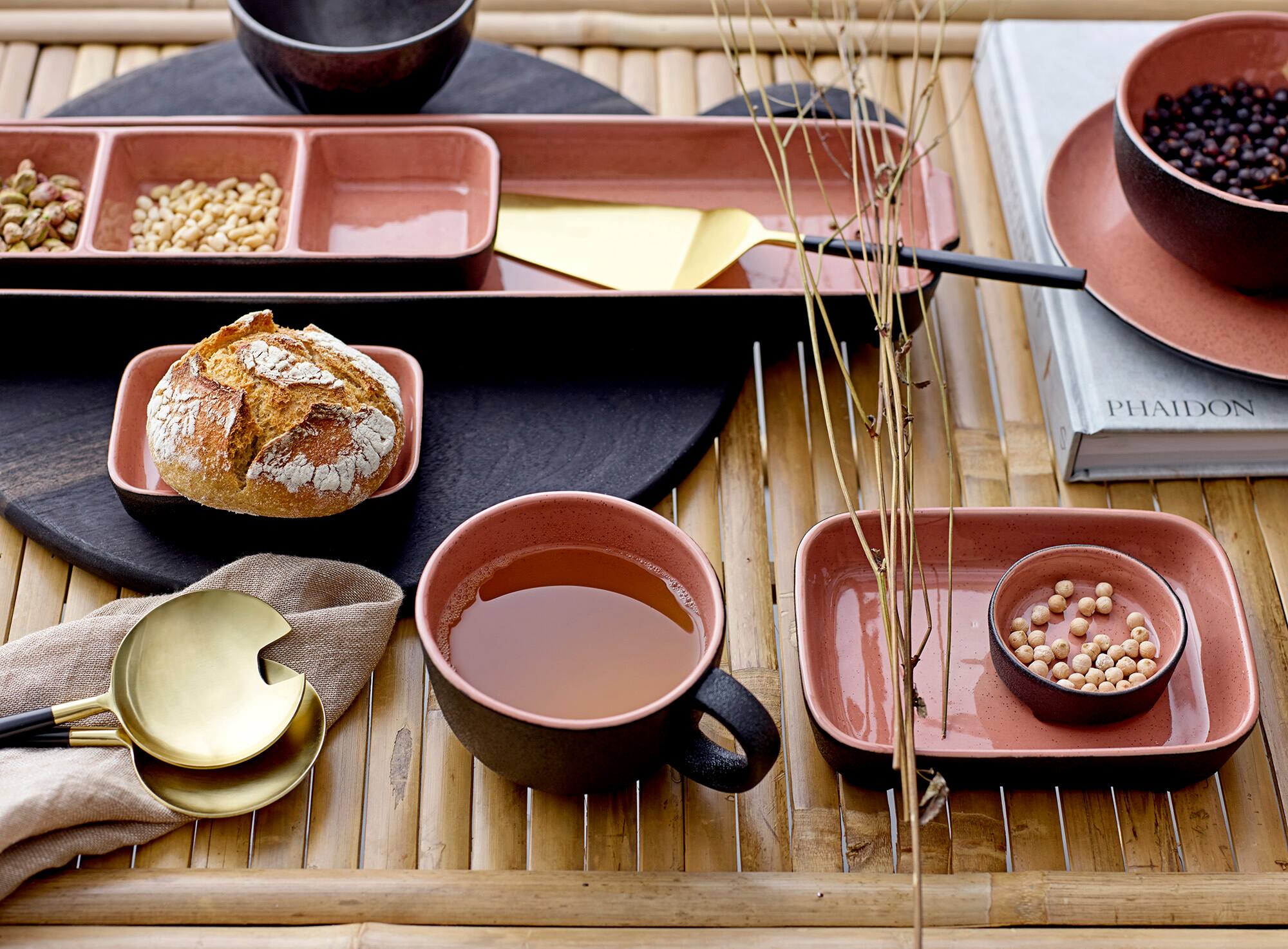 Hello Honey&#xAE; 19&#x22; Black Acacia Wood Tray/Cutting Board