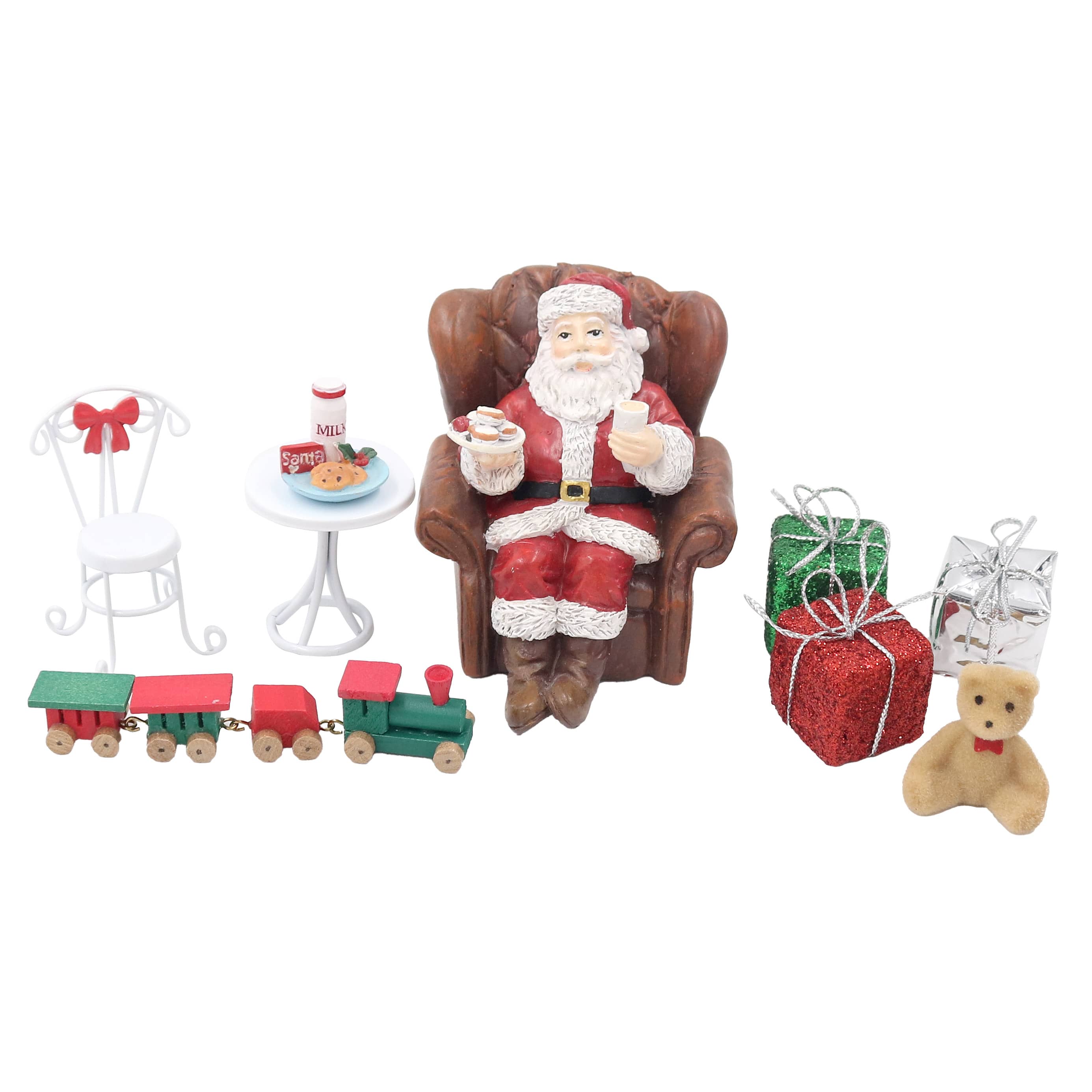 Mini Flocked Teddy Bear Decorations by Ashland&#xAE;