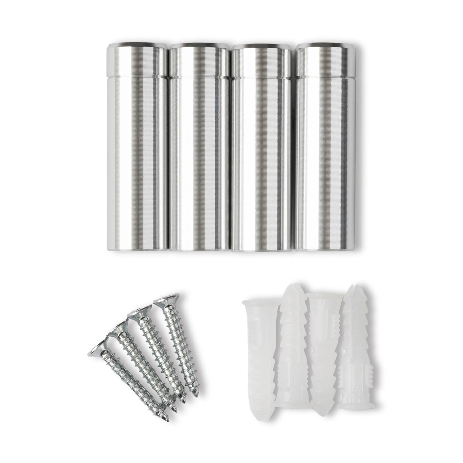 Wexel Art Mixed Single Panel Acrylic Floating Wall Frames & Magnets Set of 4