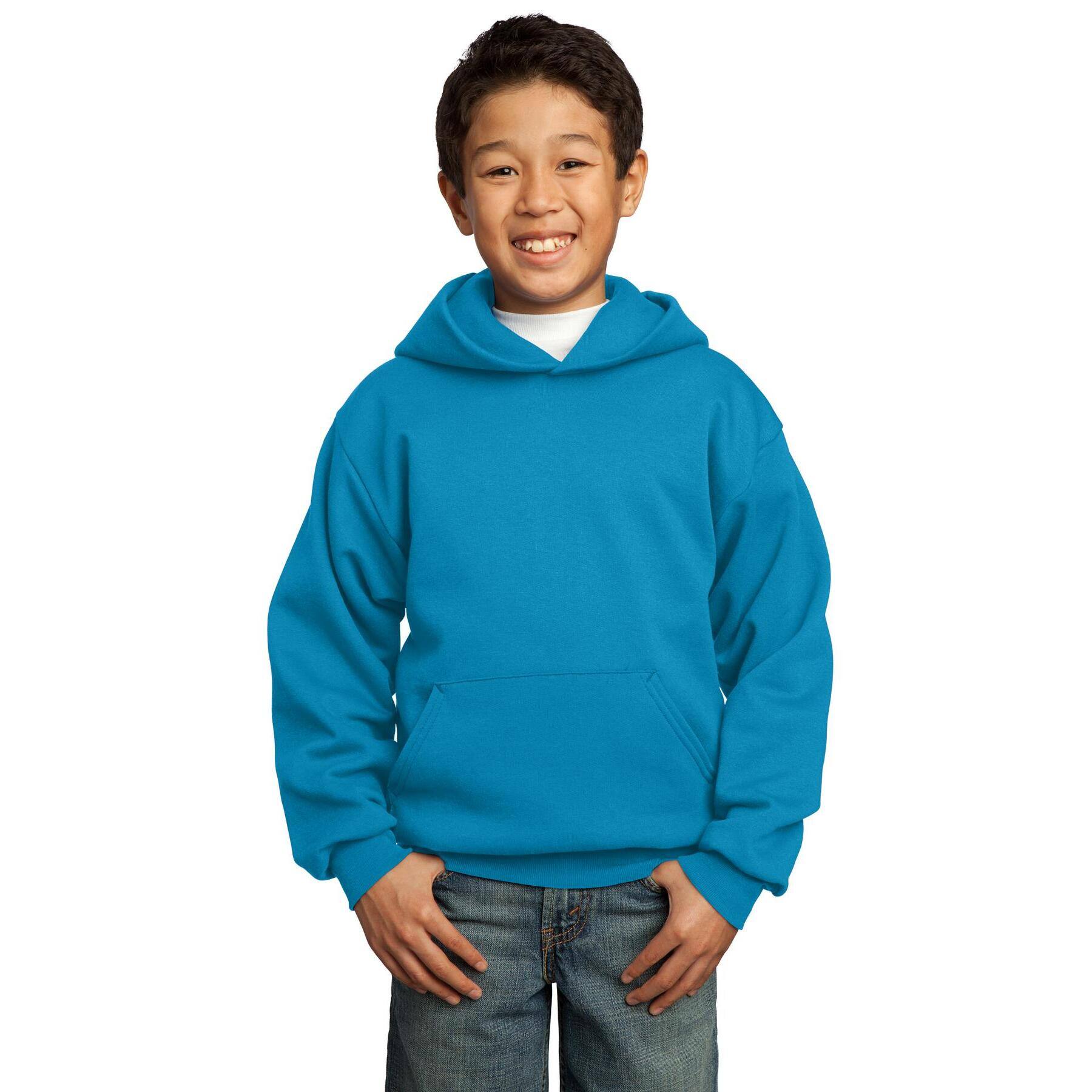 Port & Company® Youth Neon Fleece Pullover Hooded Sweatshirt