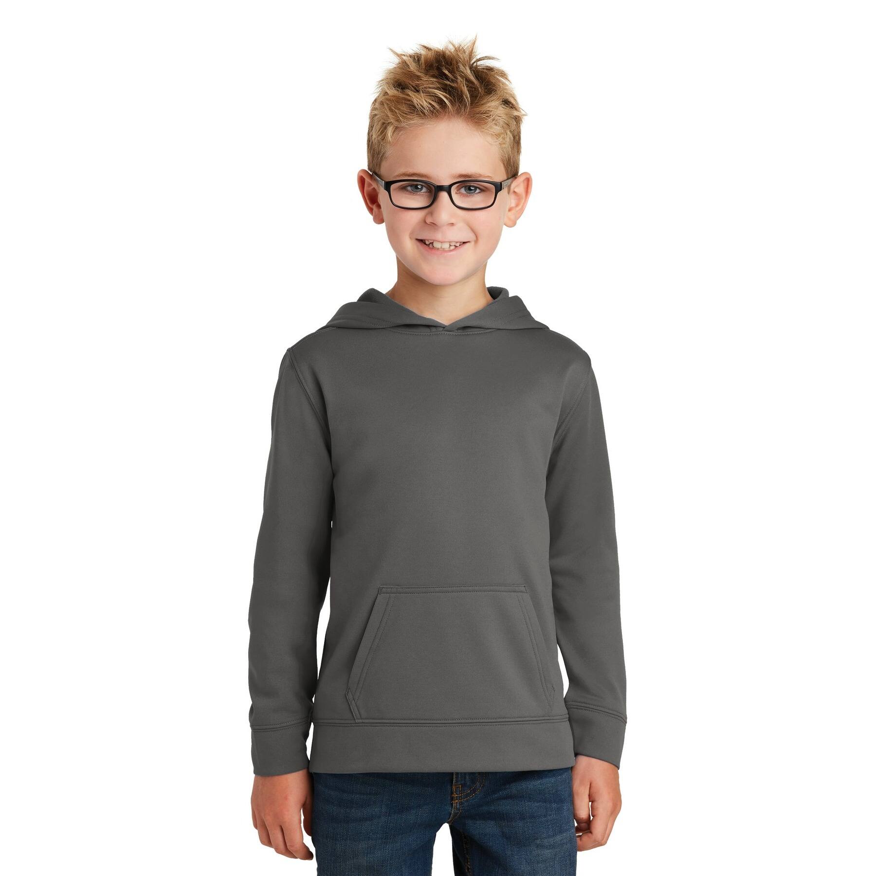 Port & Company® Youth Performance Fleece Pullover Hooded Sweatshirt