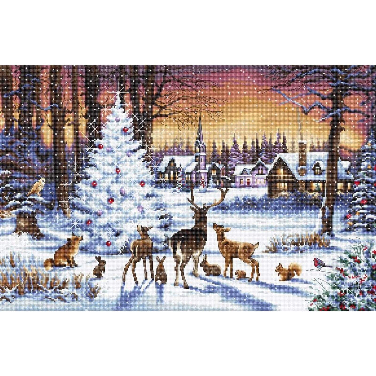 Letistitch Christmas Wood Counted Cross Stitch Kit
