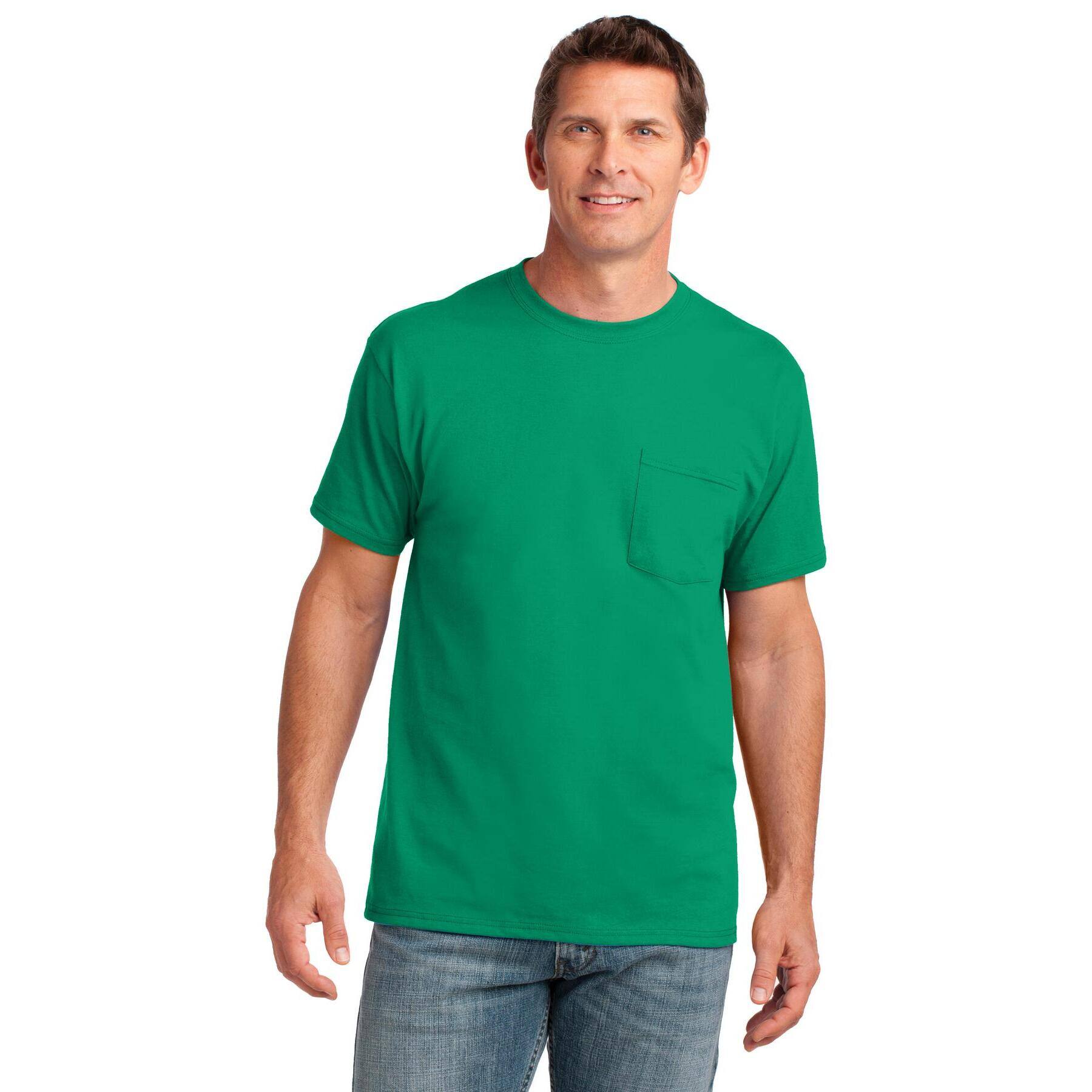 Port & Company® Core Cotton Pocket Adult T-Shirt