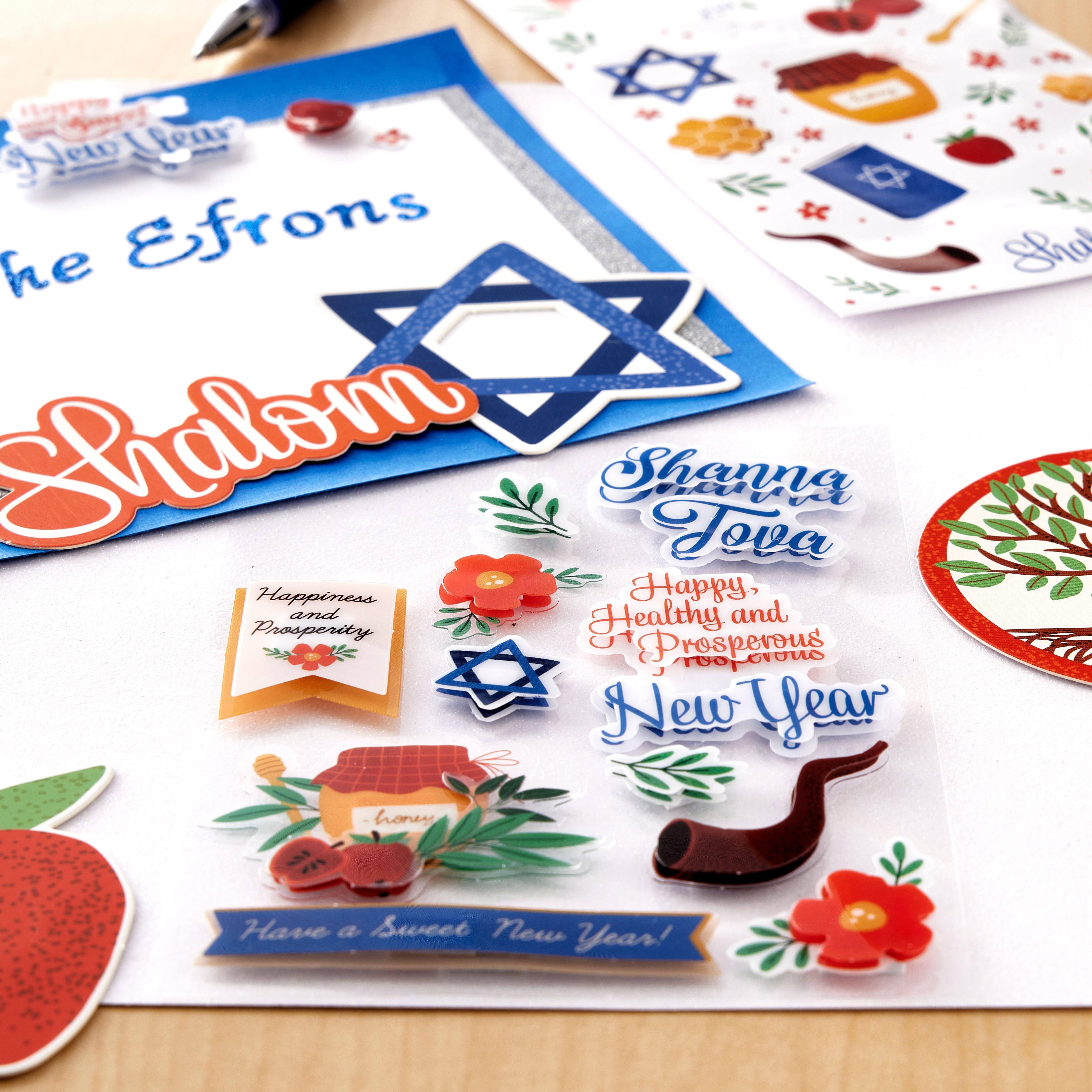 12 Pack: Rosh Hashanah Holiday Stickers by Recollections&#x2122;