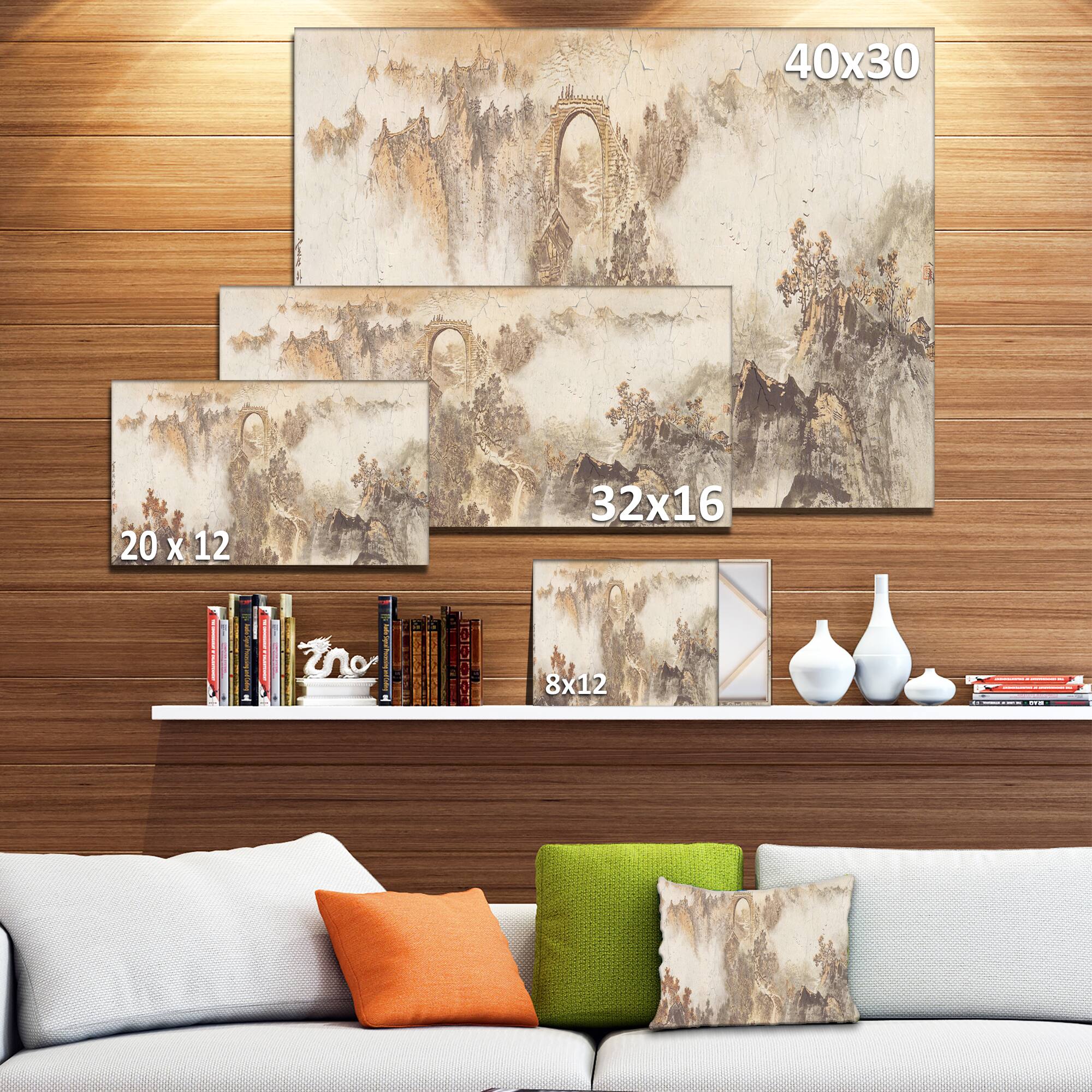 Designart - Nature in Vintage Style - Landscape Photography Canvas Print