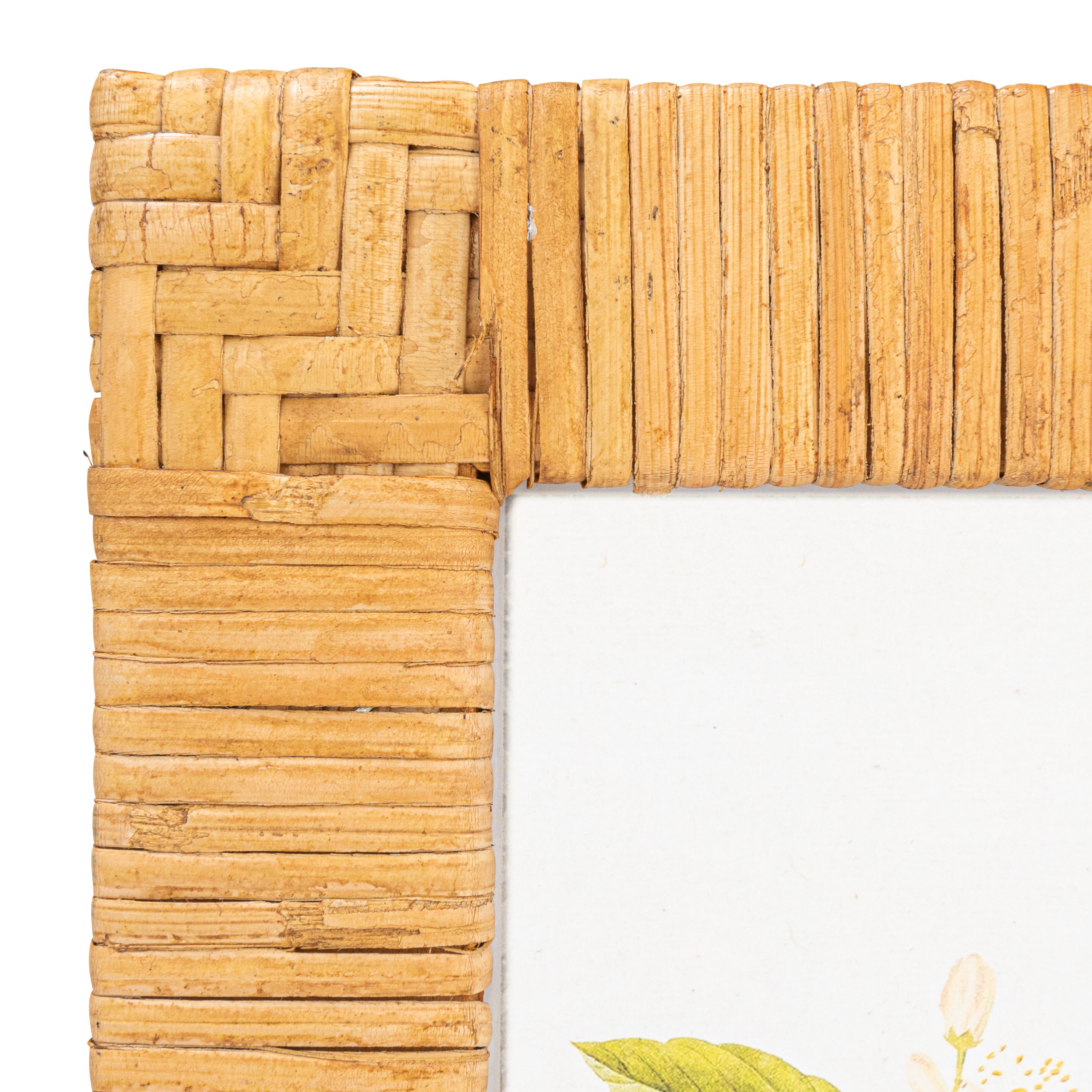 Hello Honey&#xAE; Natural Handwoven Rattan Photo Frame