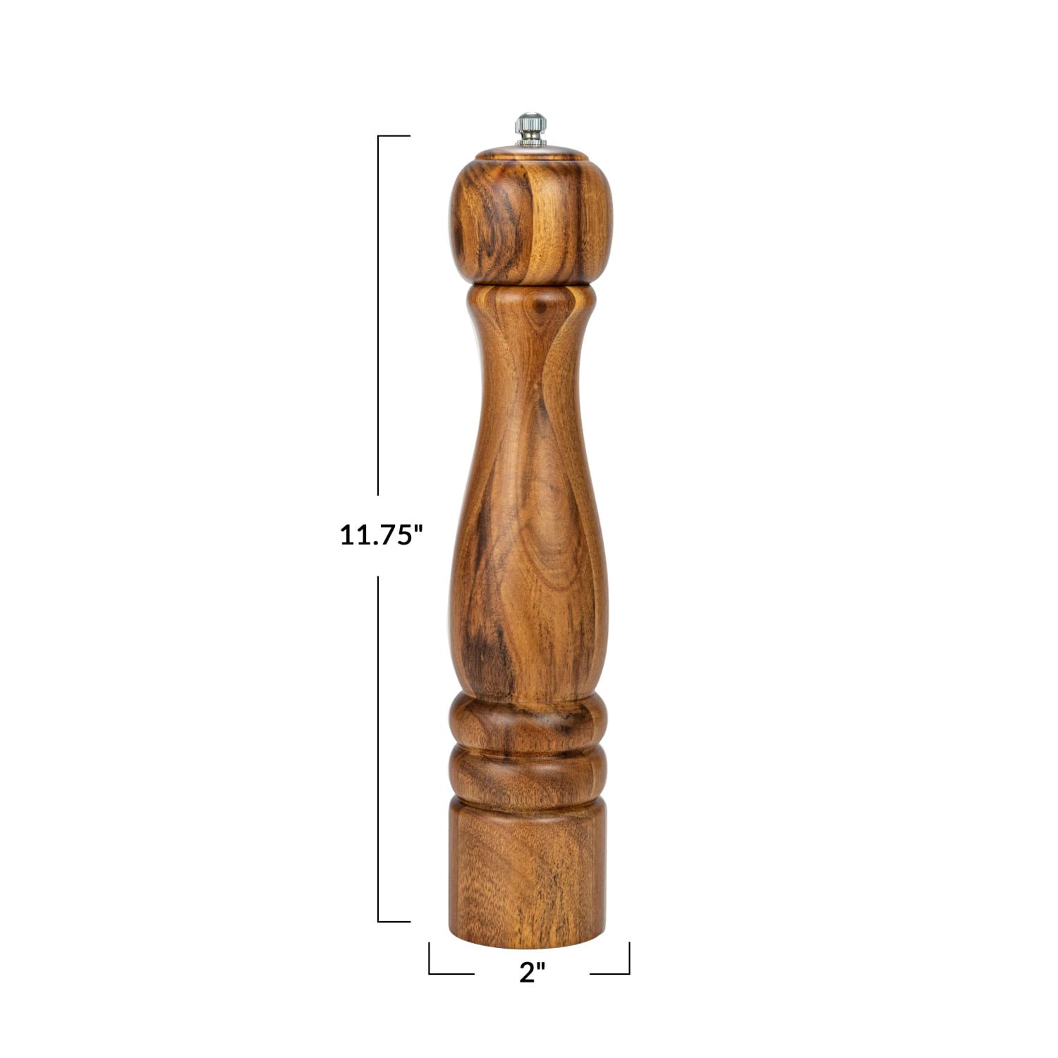 Hello Honey® 11.5" Natural Acacia Wood Salt & Pepper Mill