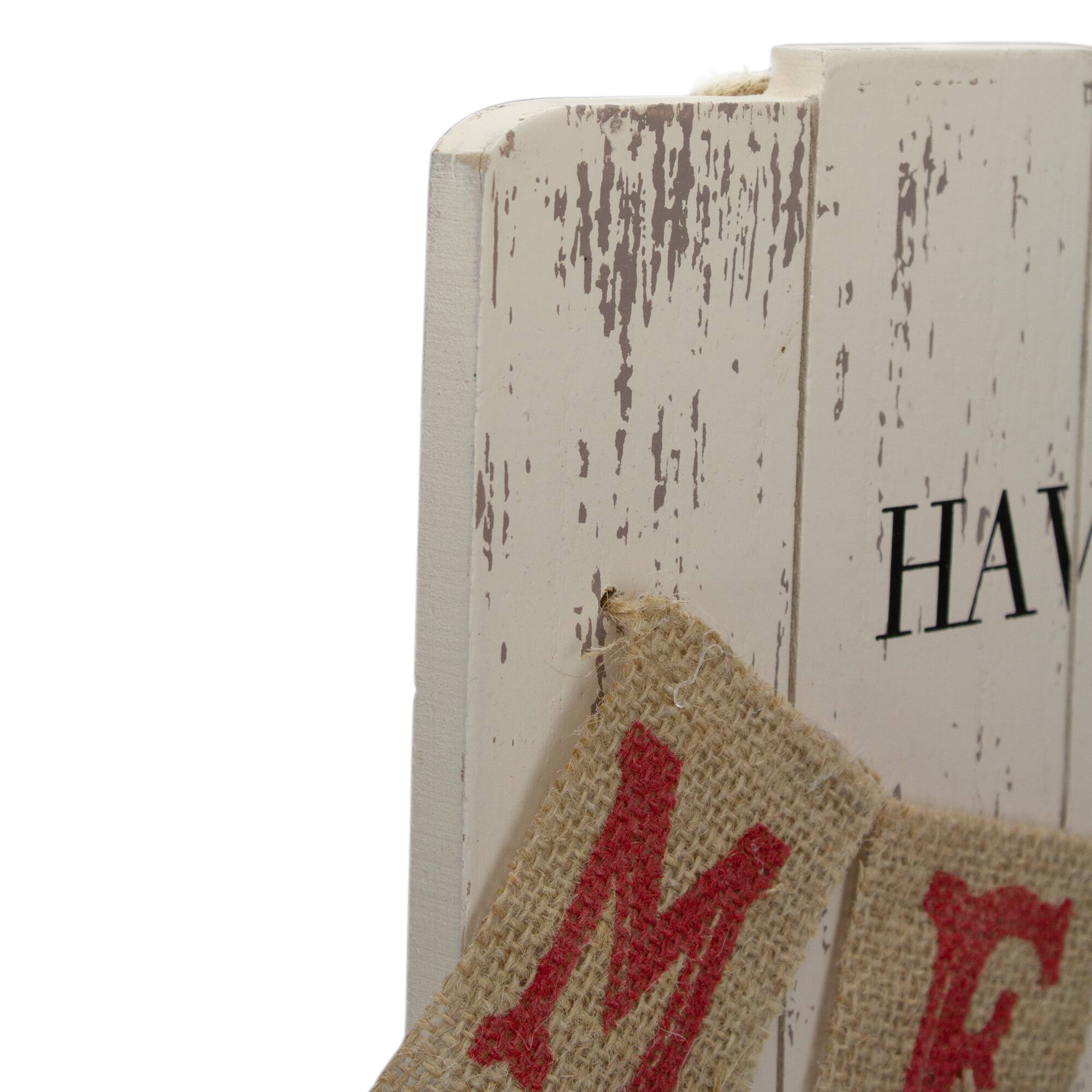 24" Lighted Merry Little Christmas Vintage Red Truck Wall Sign