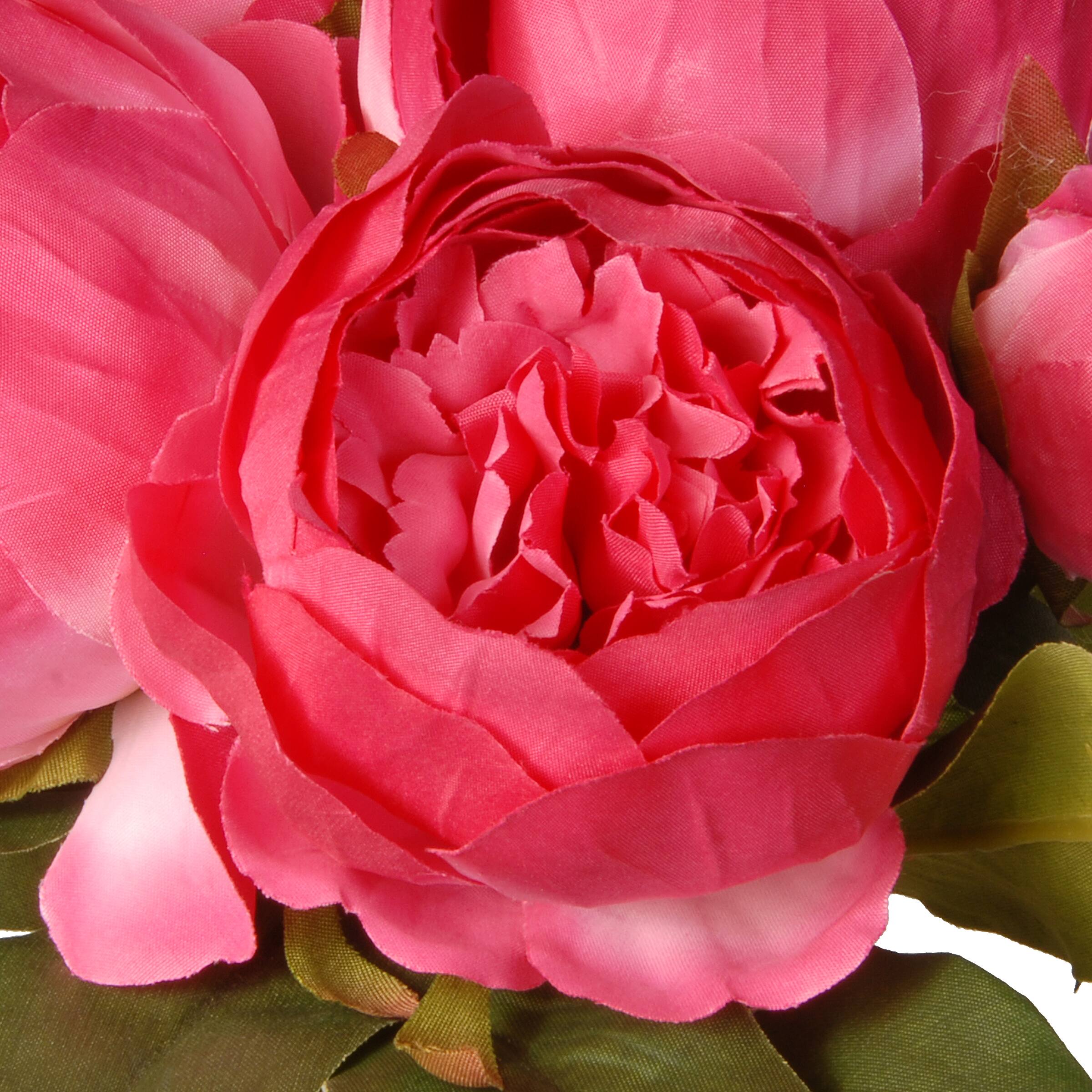 12&#x22; Bright Pink Peony Bundle