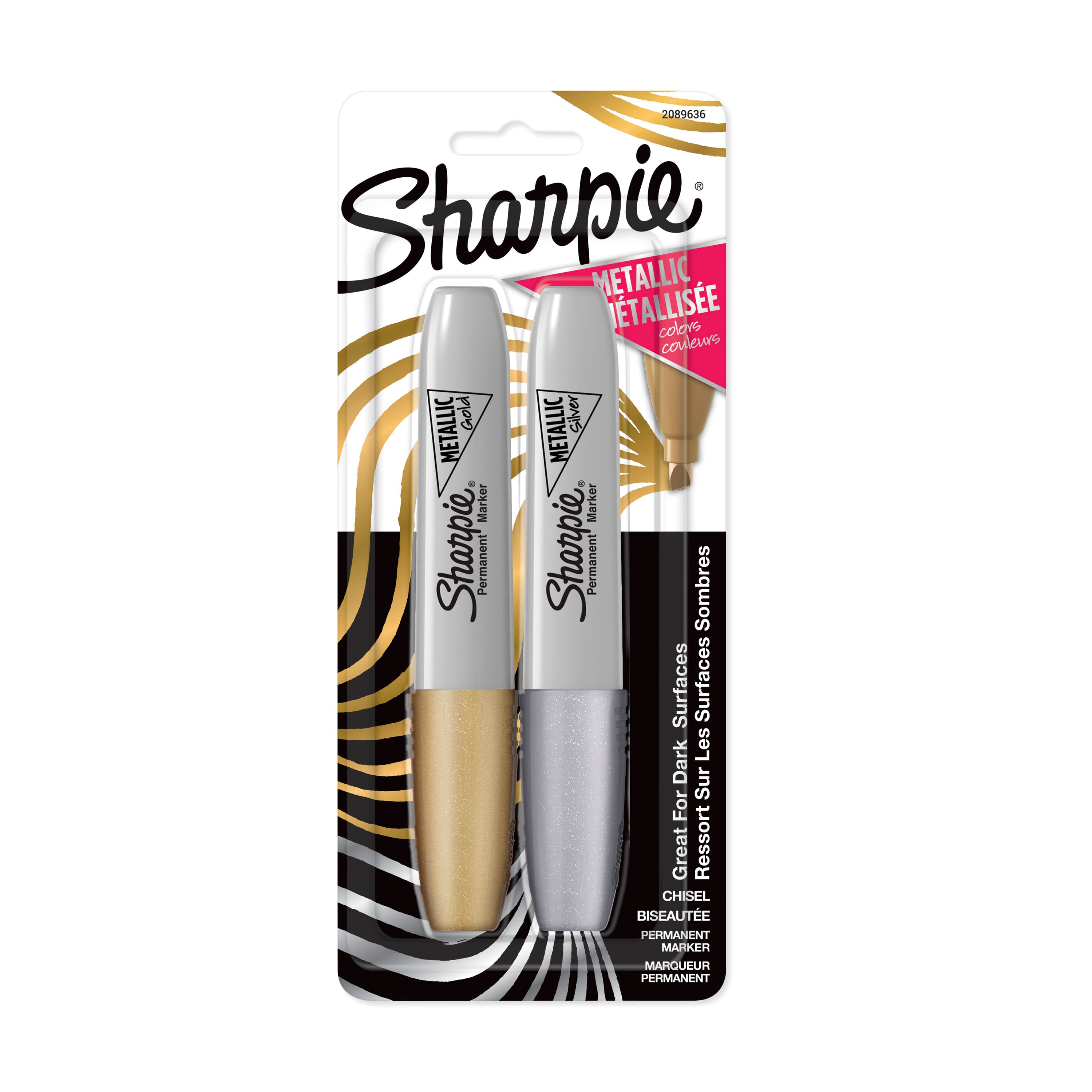 Sharpie® Chisel Tip Gold And Silver Permanent Markers Michaels