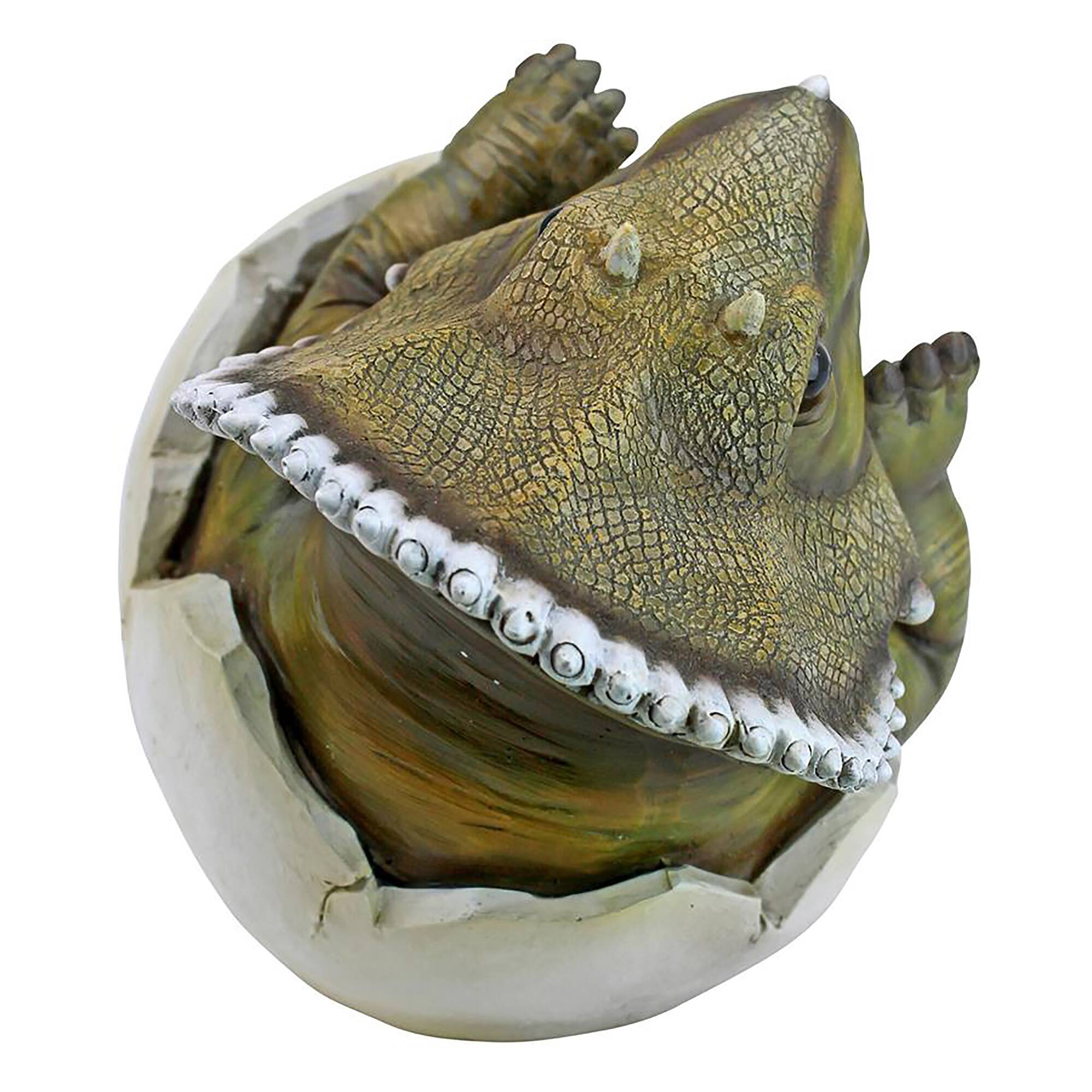 Design Toscano 8&#x22; Baby Triceratops Dino Egg Statue