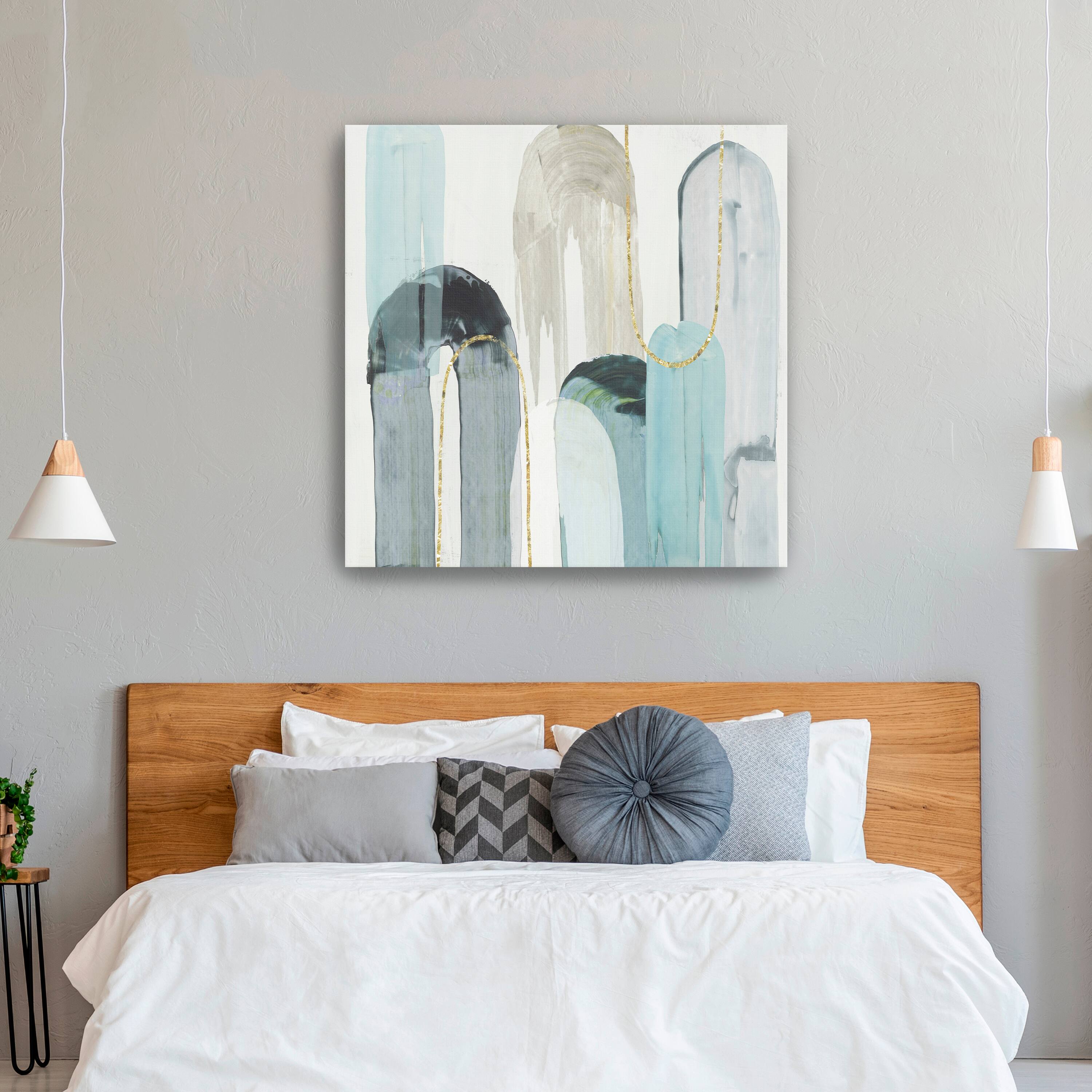 Blue Arches I Canvas Giclee