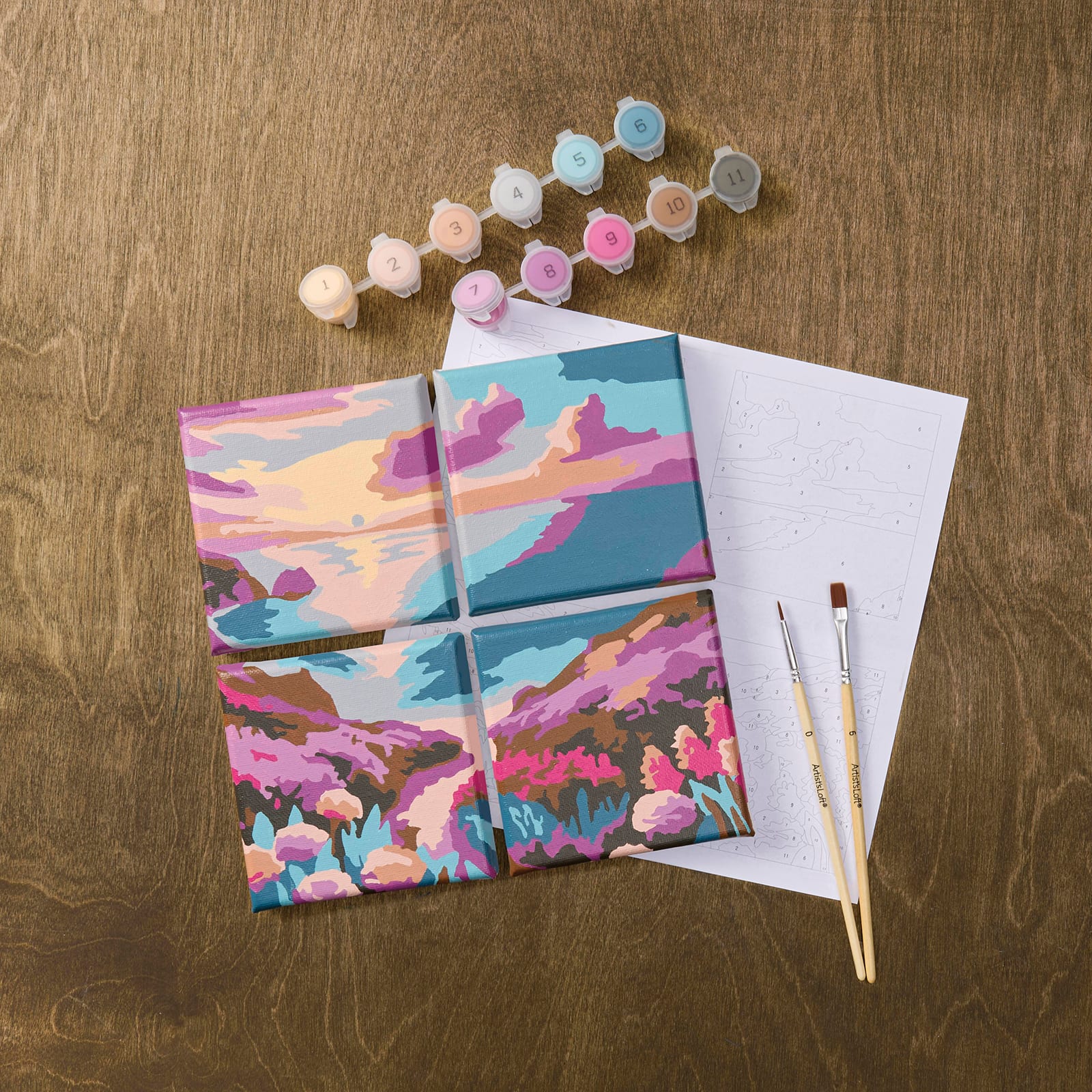 Beach Sunset Paint-by-Number Gallery Mini Kit by Artist's Loft®